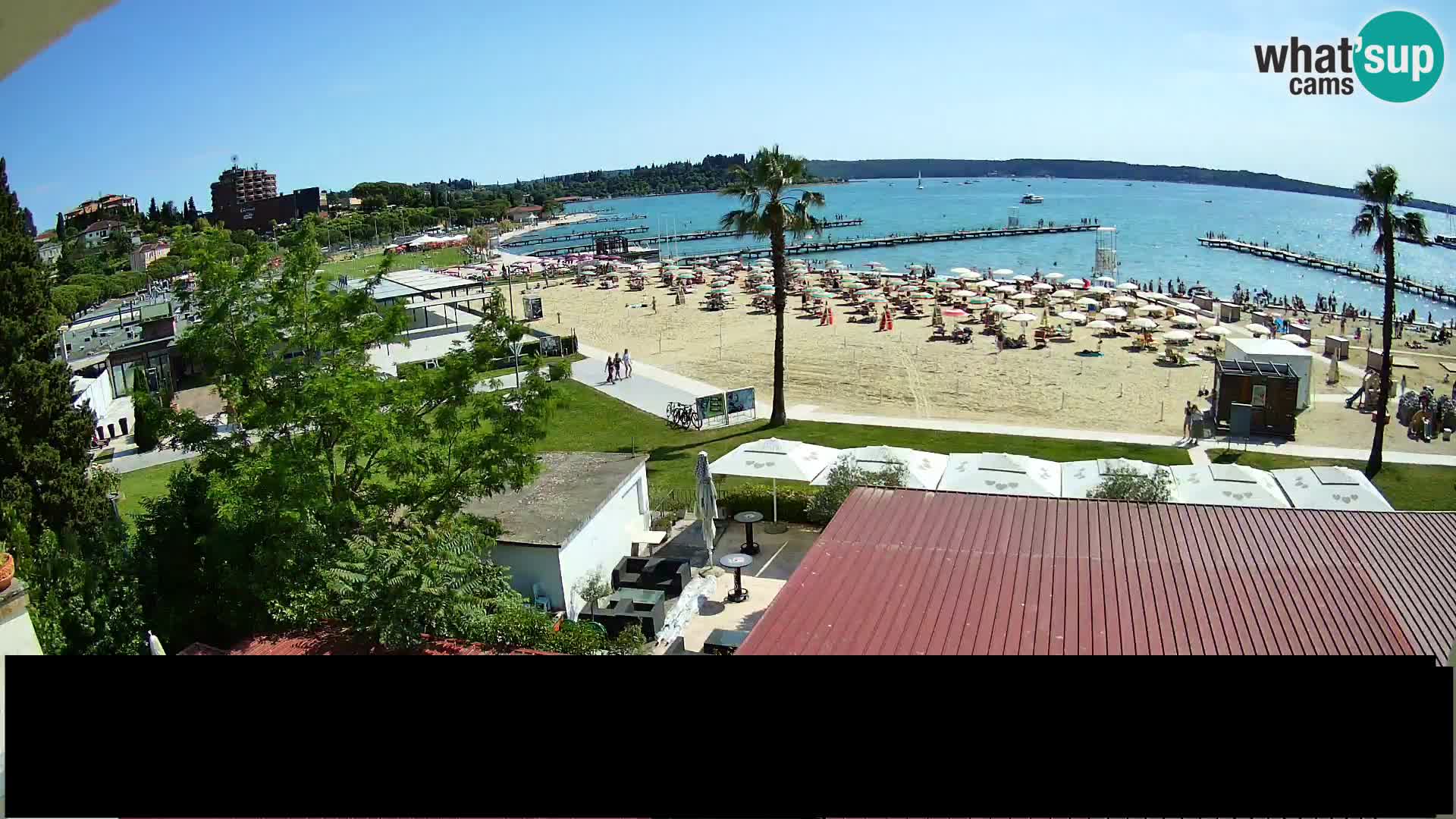 Webcam Live Strand in Portorož