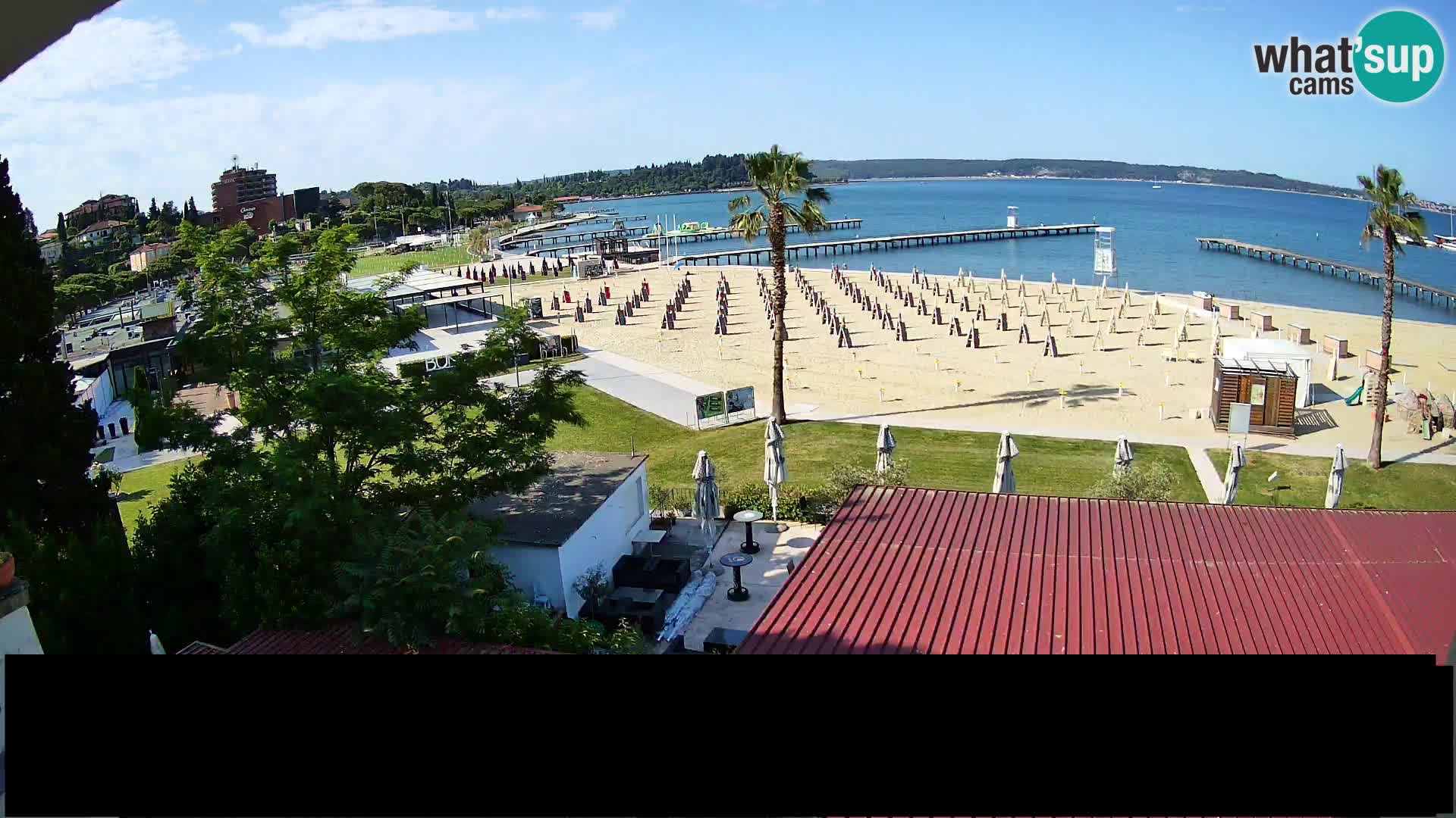 Playa Portorož camera en vivo