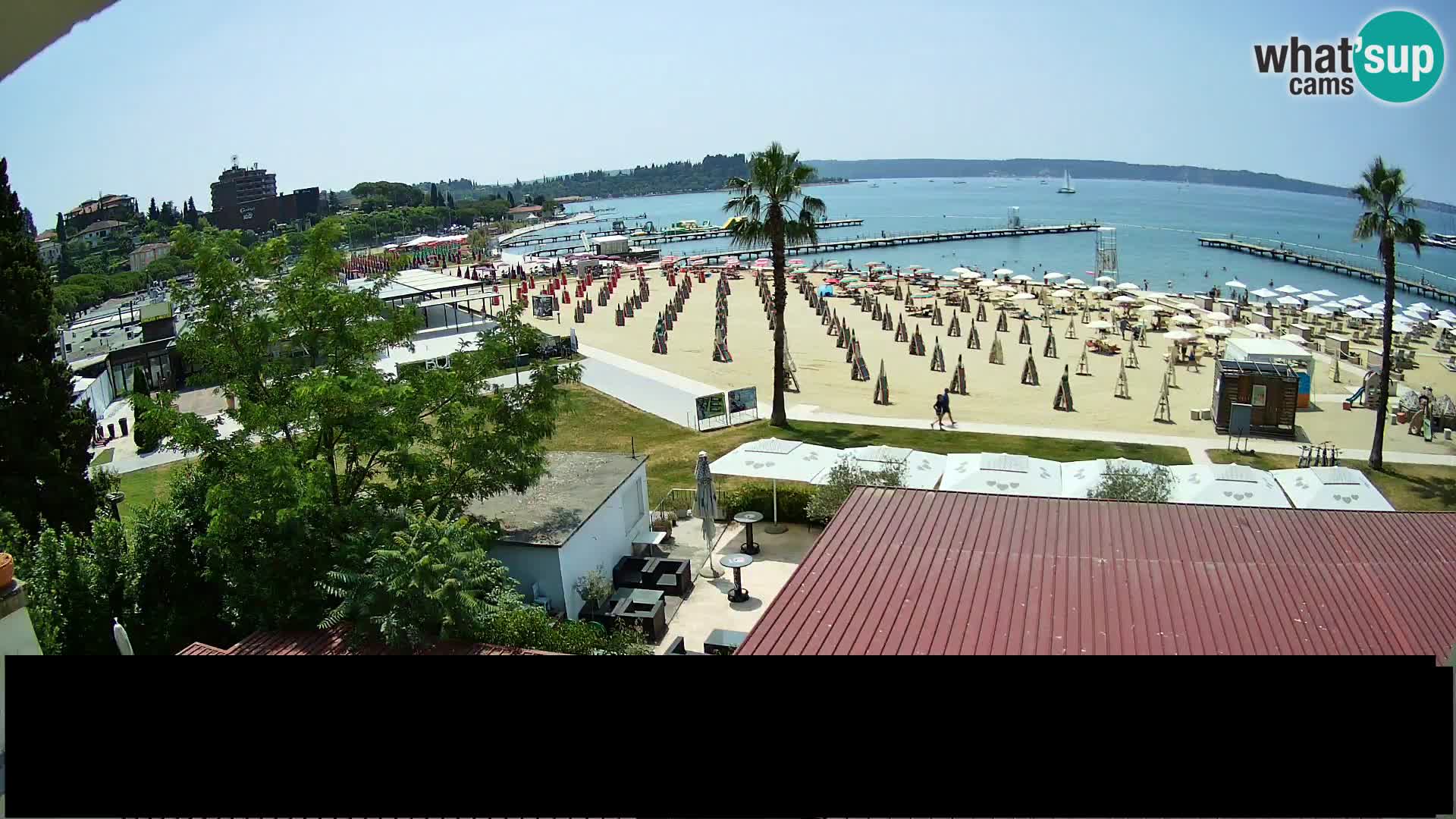 Web kamera Portorož plaža – Kavarna Karamela