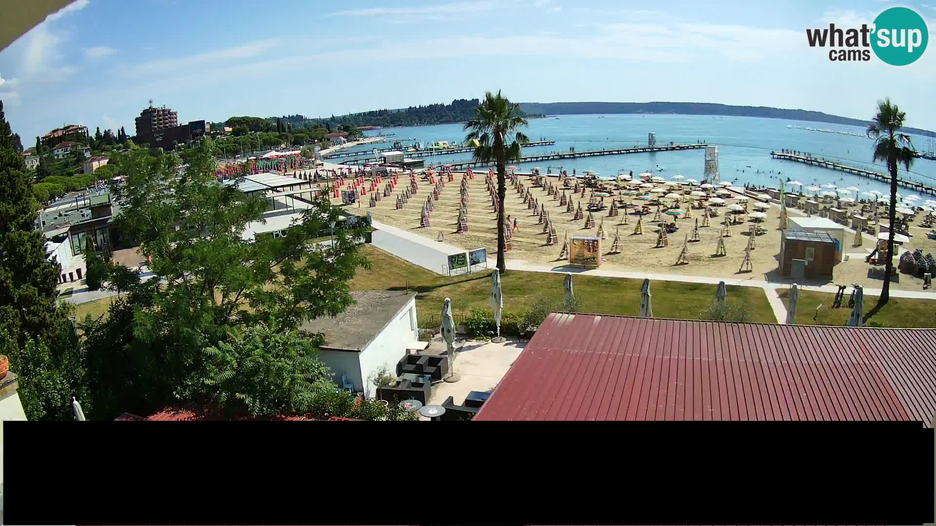 Web kamera Portorož plaža – Kavarna Karamela