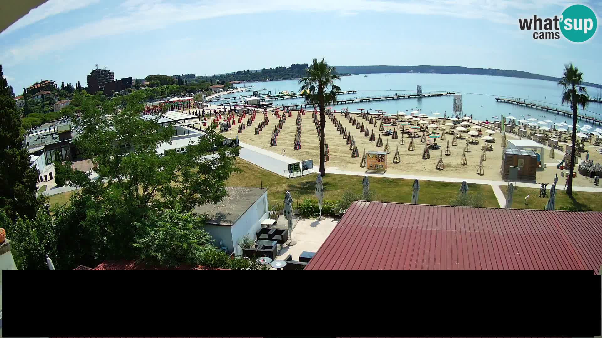 Playa Portorož camera en vivo