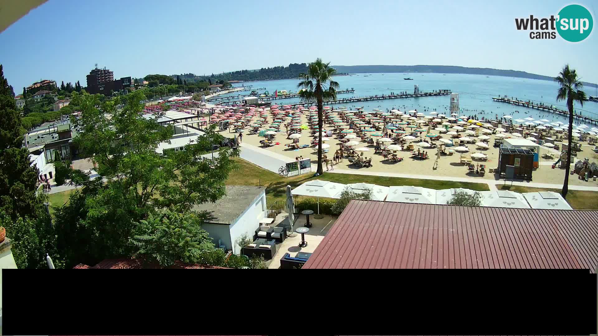 Spletna kamera plaža Portorož