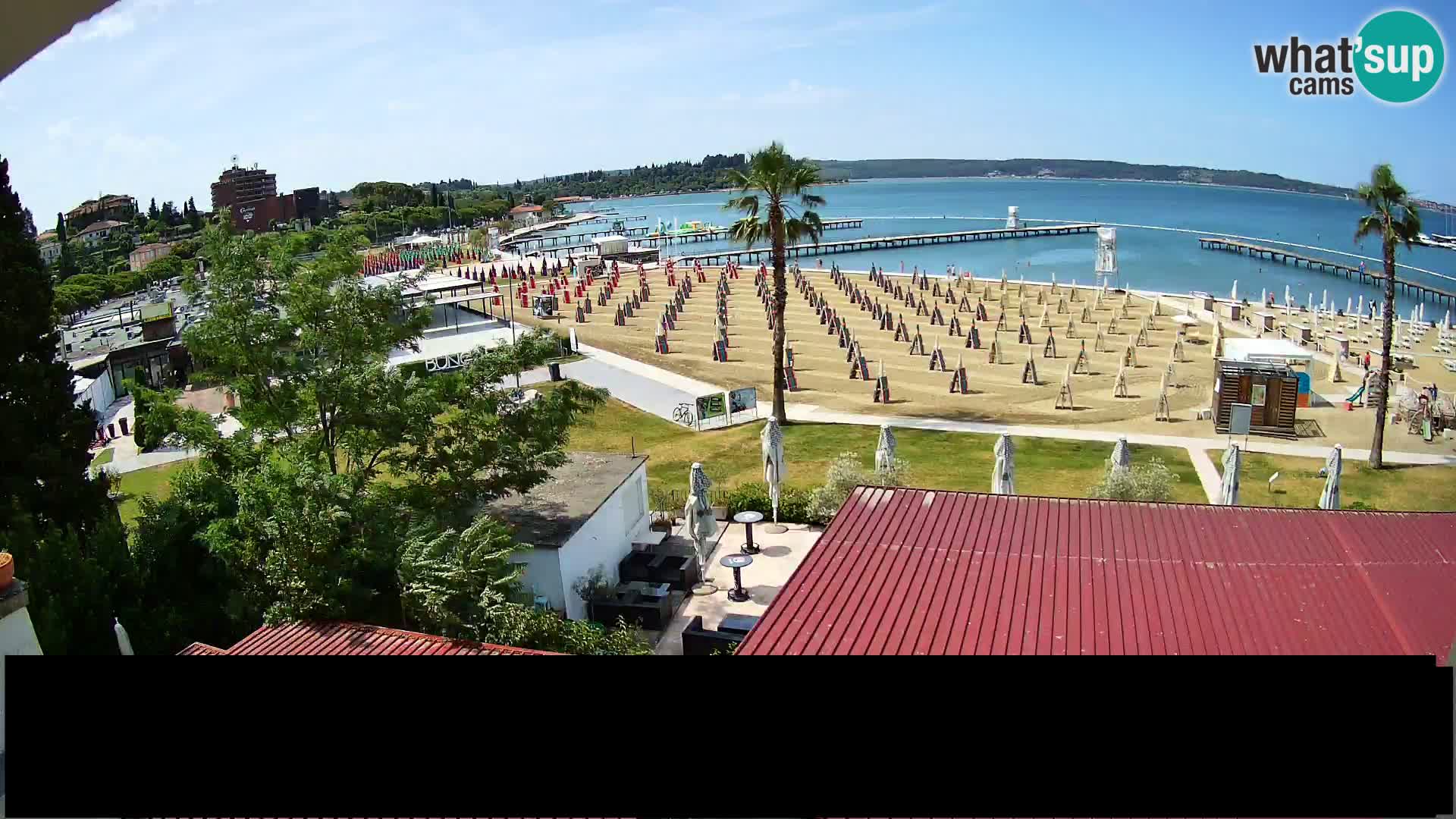 Playa Portorož camera en vivo