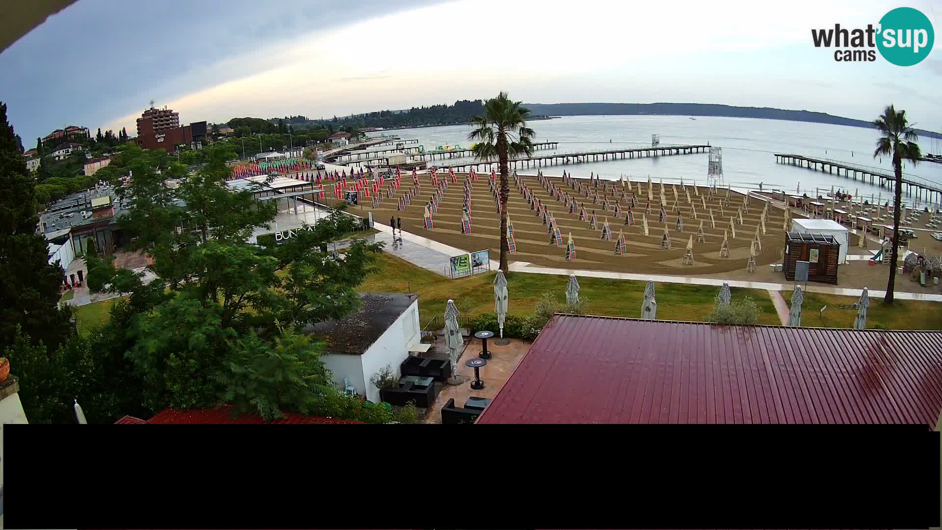 Spiaggia di Portorose live webcam