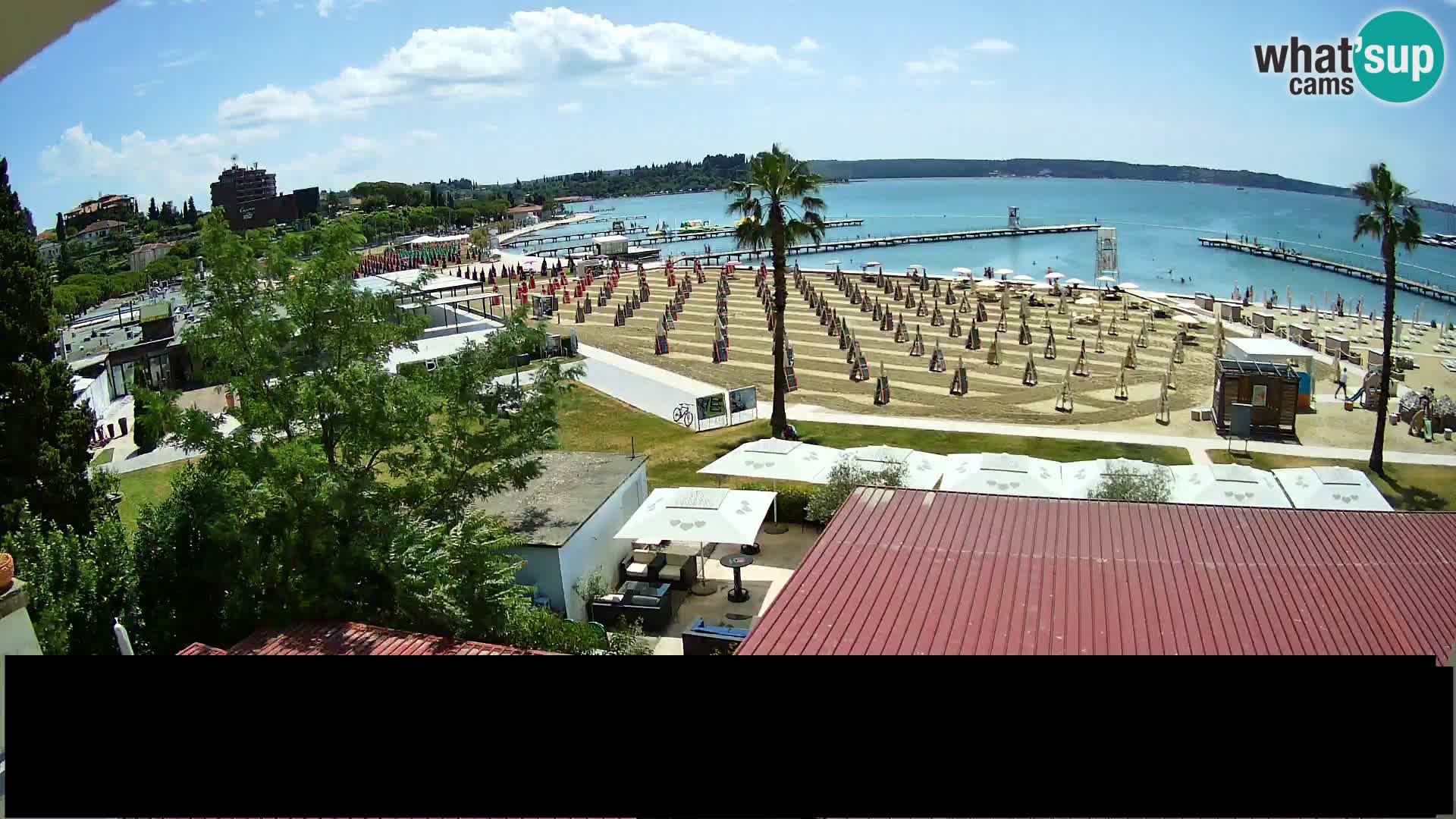 Spletna kamera Plaža Portorož