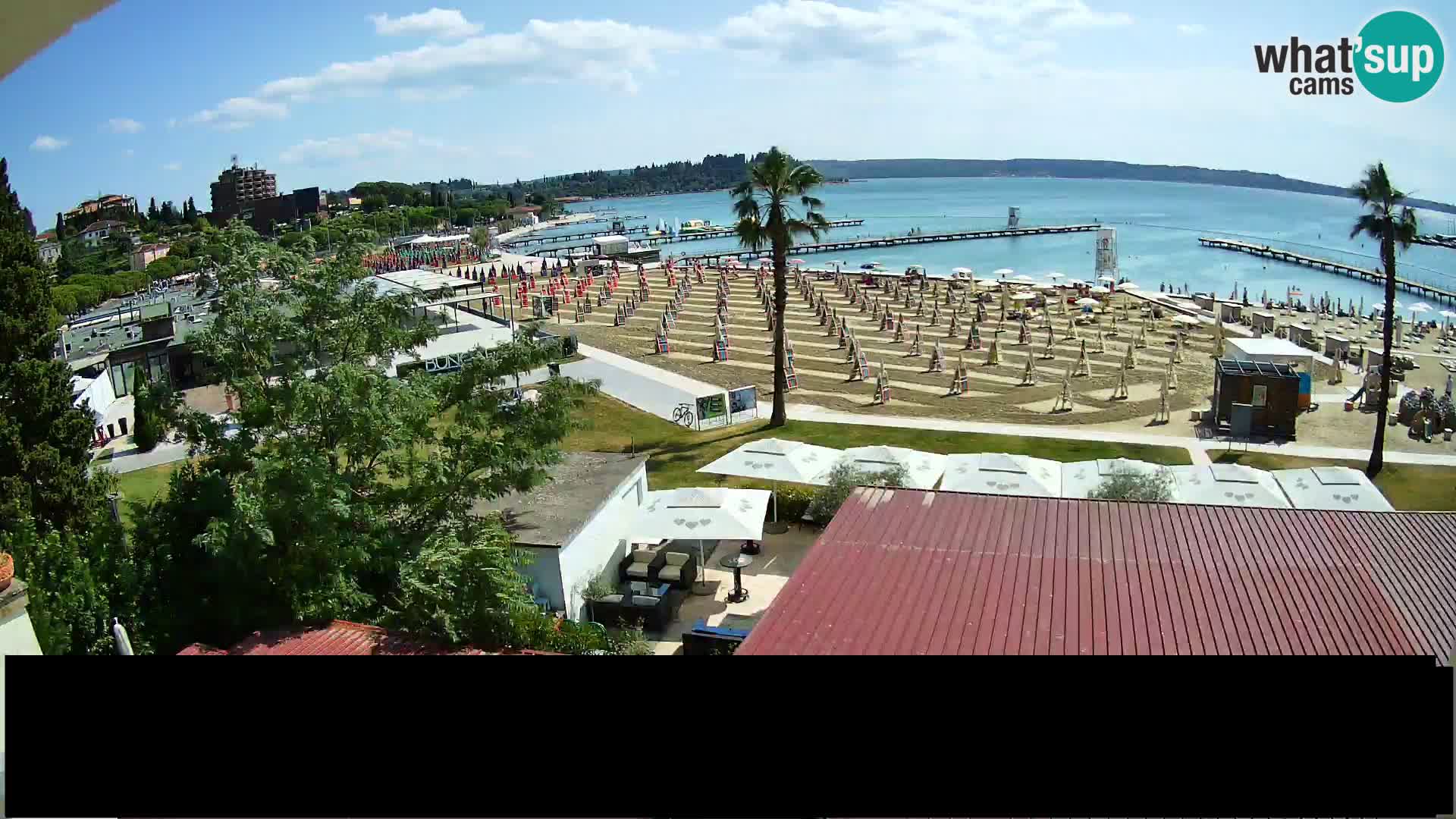 Webcam Portorož Strand – Karamela bar