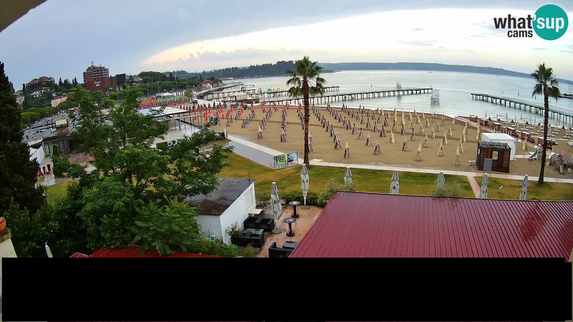 Webcam live Playa Portorož – Caffe Karamela