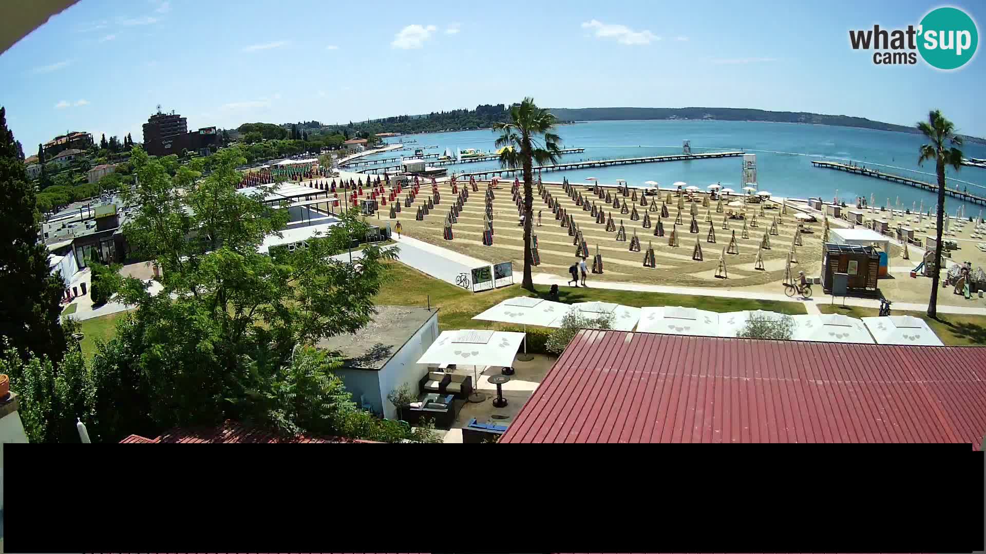 Spletna kamera plaža Portorož