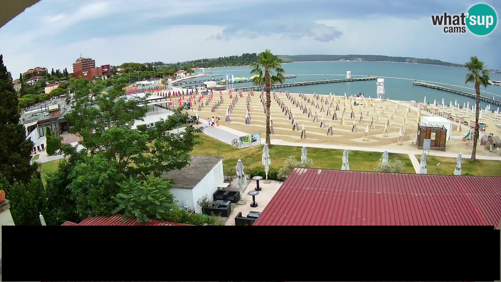 Webcam Portorož Strand – Karamela bar