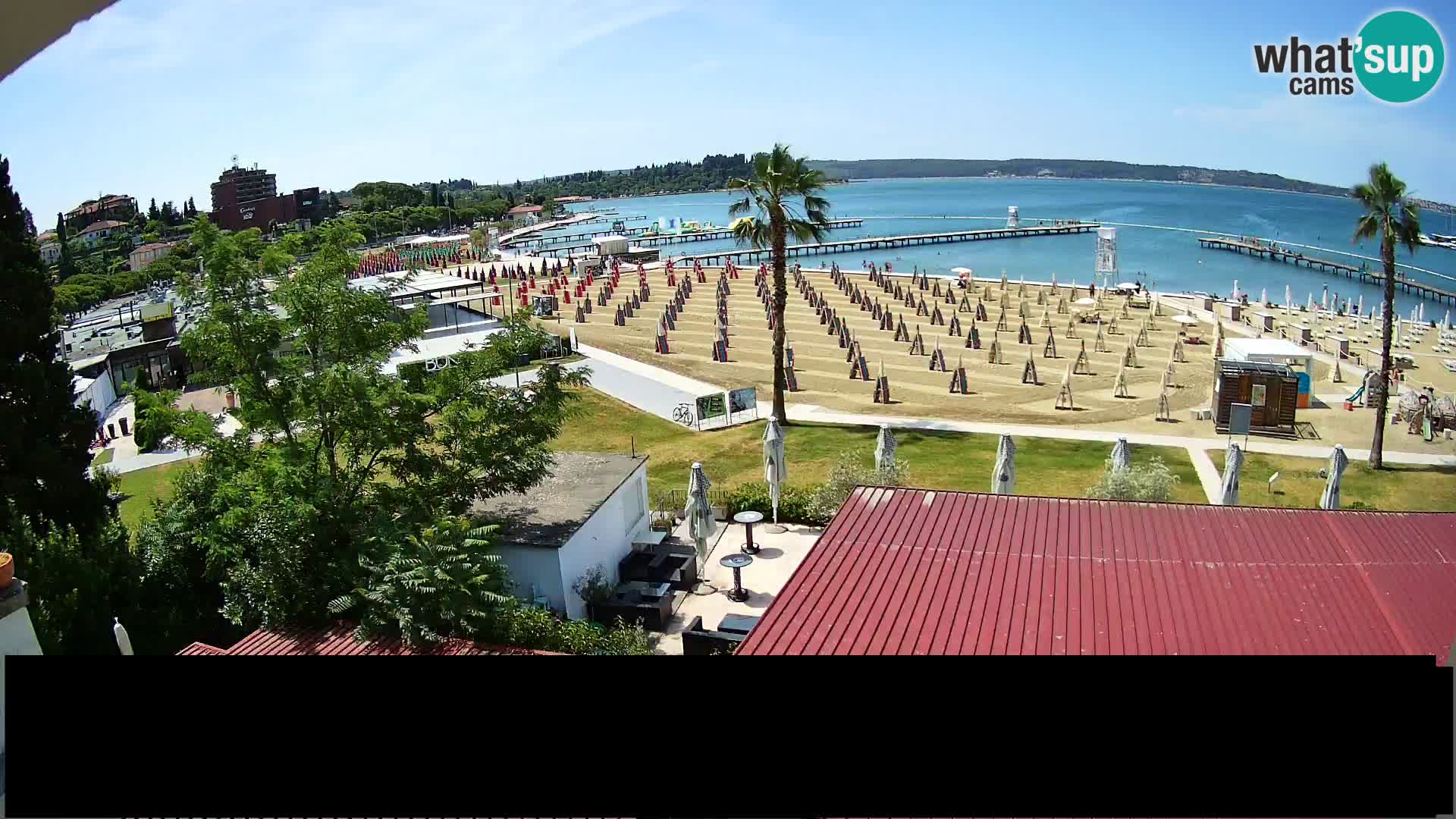 Spiaggia di Portorose live webcam