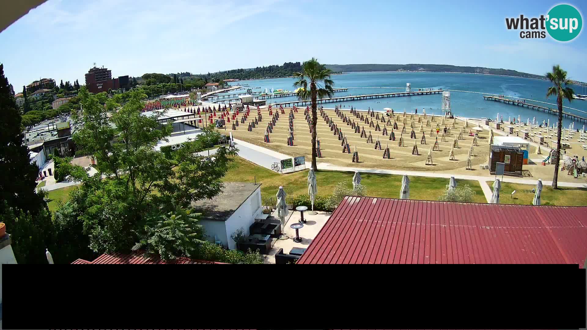Web kamera Portorož plaža – Kavarna Karamela