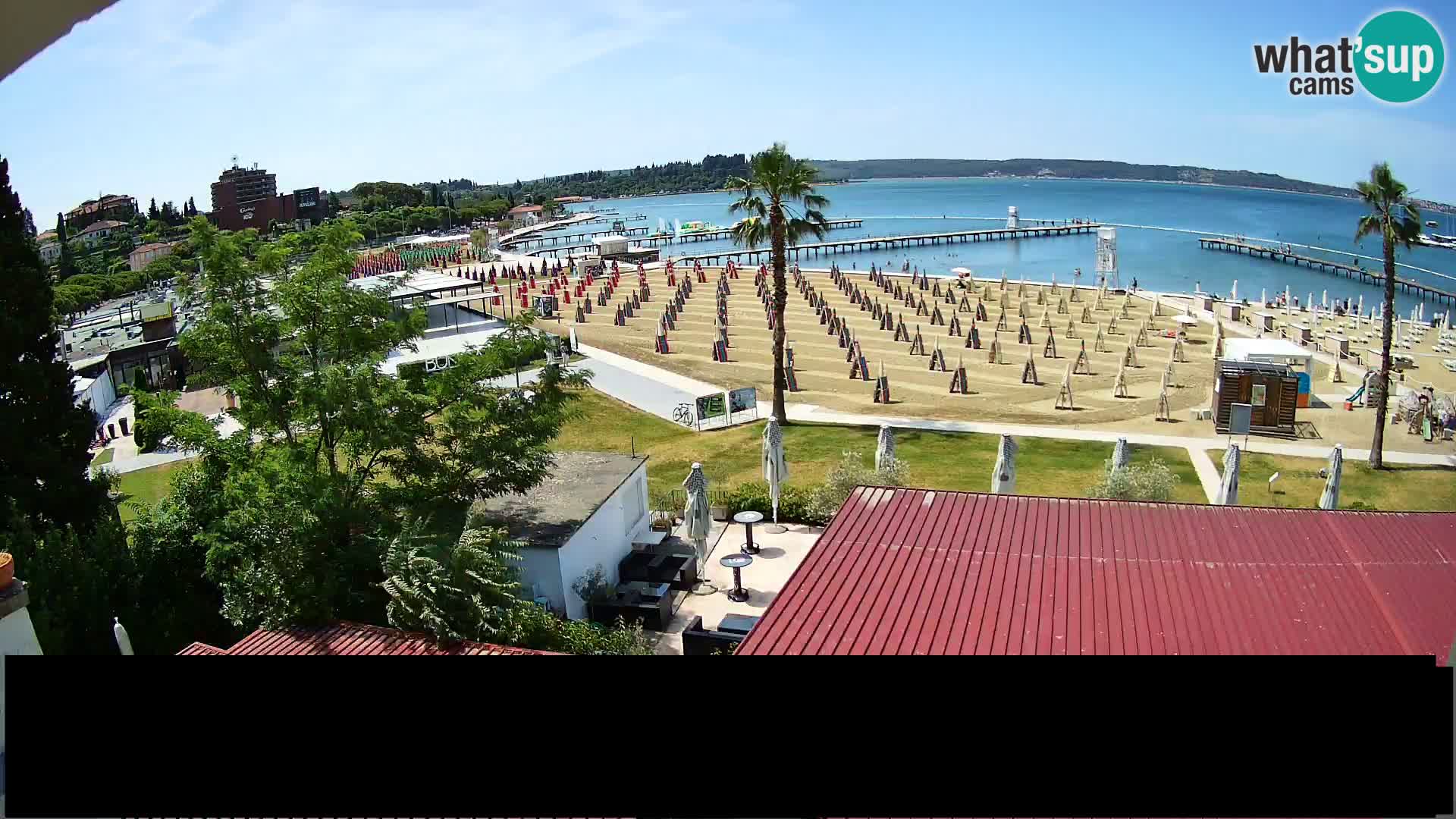 Plage Portorož live cam