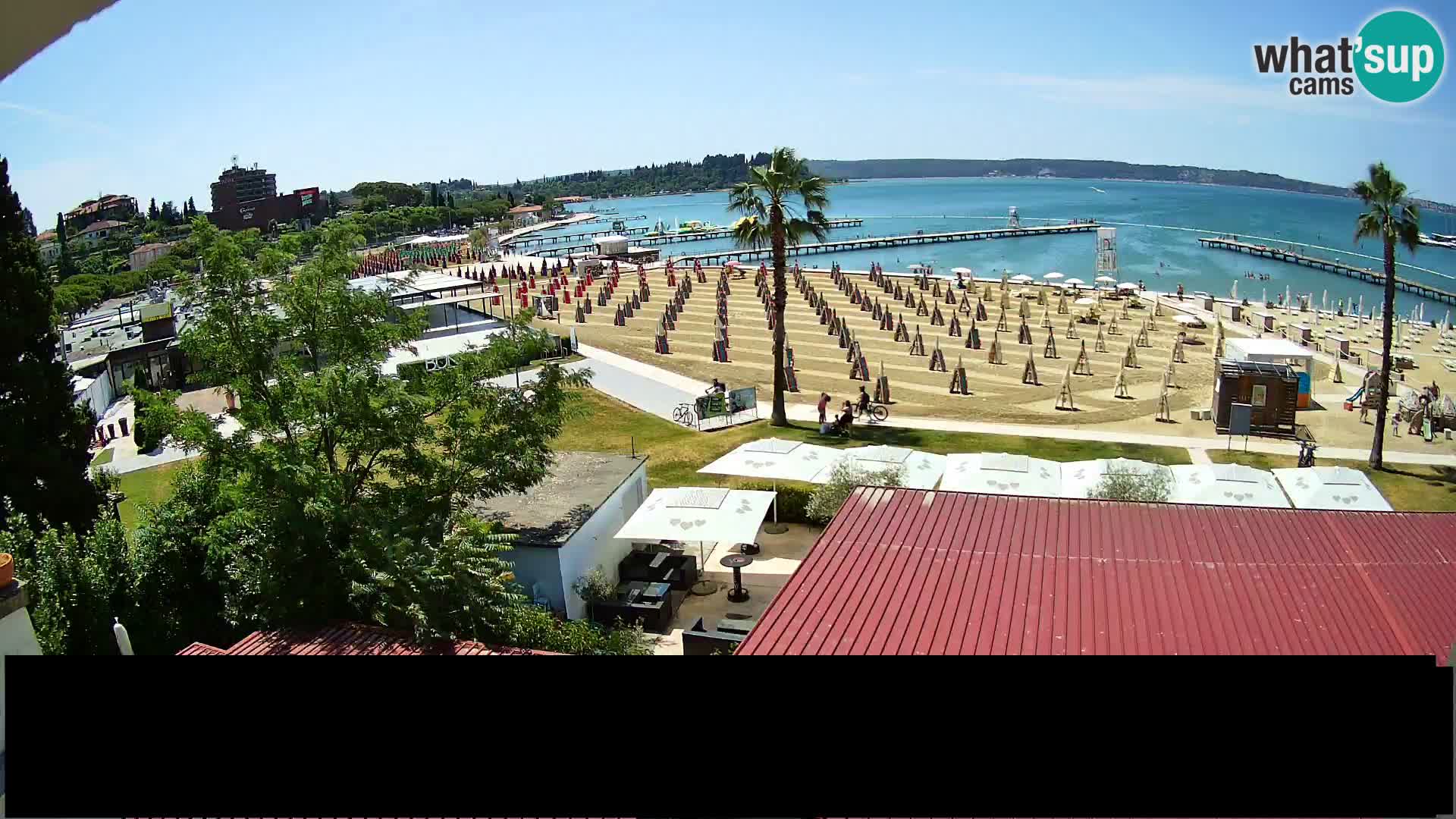 Web kamera Portorož plaža – Kavarna Karamela