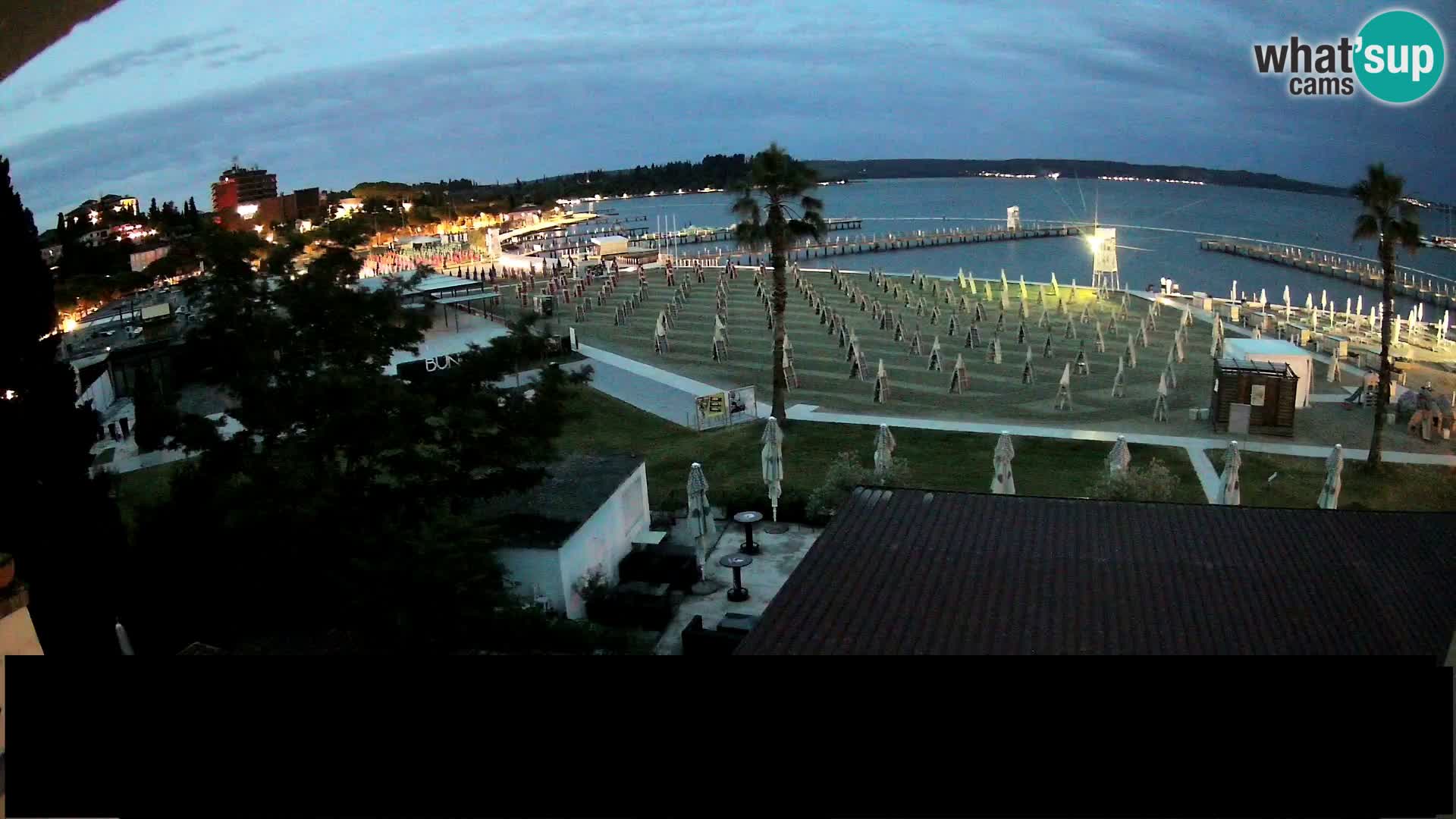 Kamera v živo Portorož plaža – Bungalow