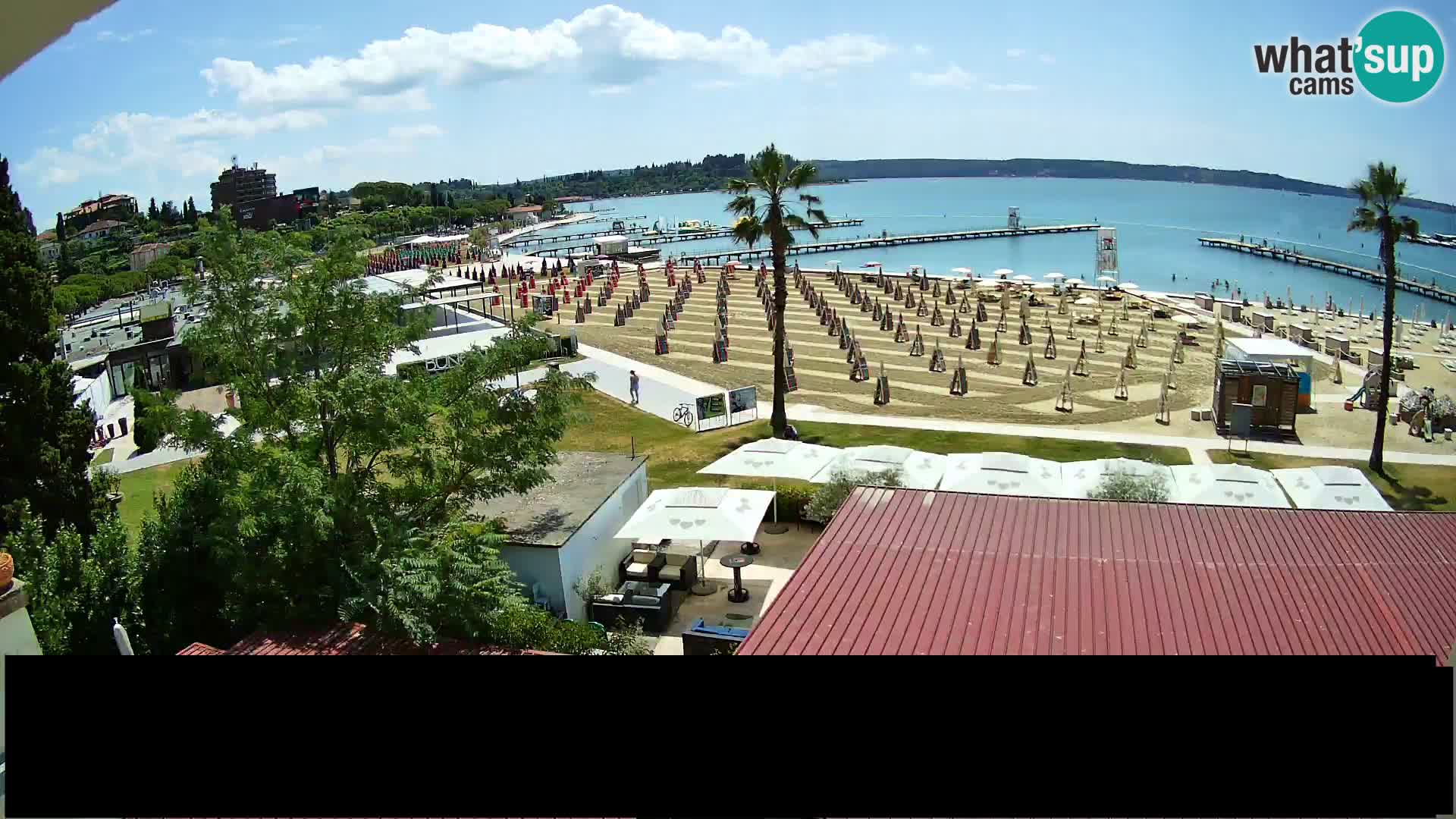 Plage Portorož live cam