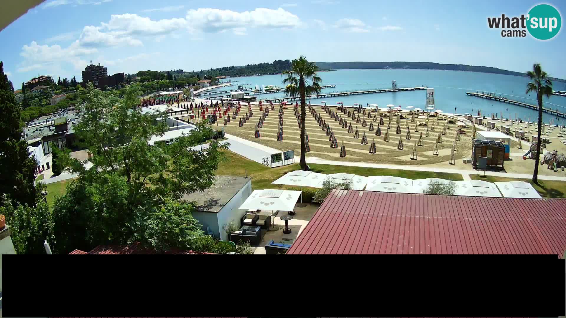 Spiaggia di Portorose live webcam