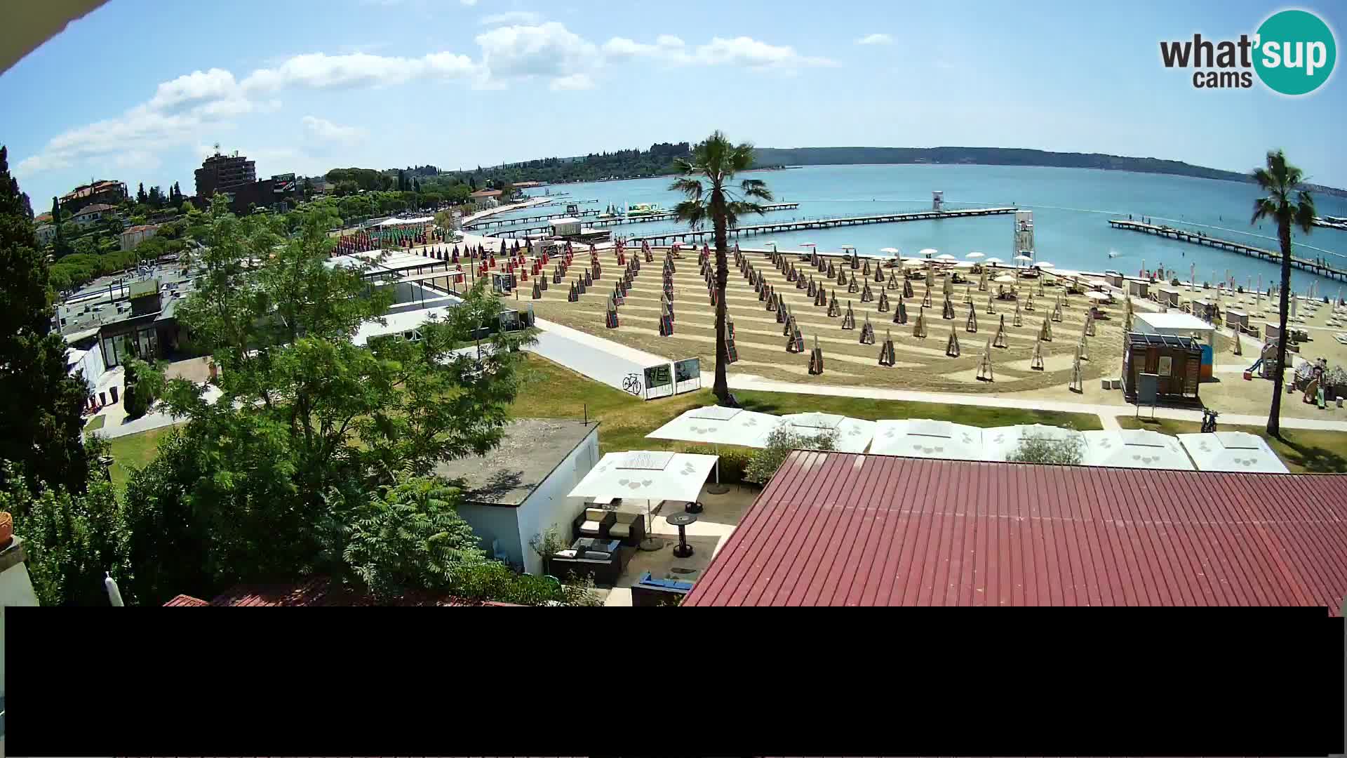 Spiaggia di Portorose live webcam