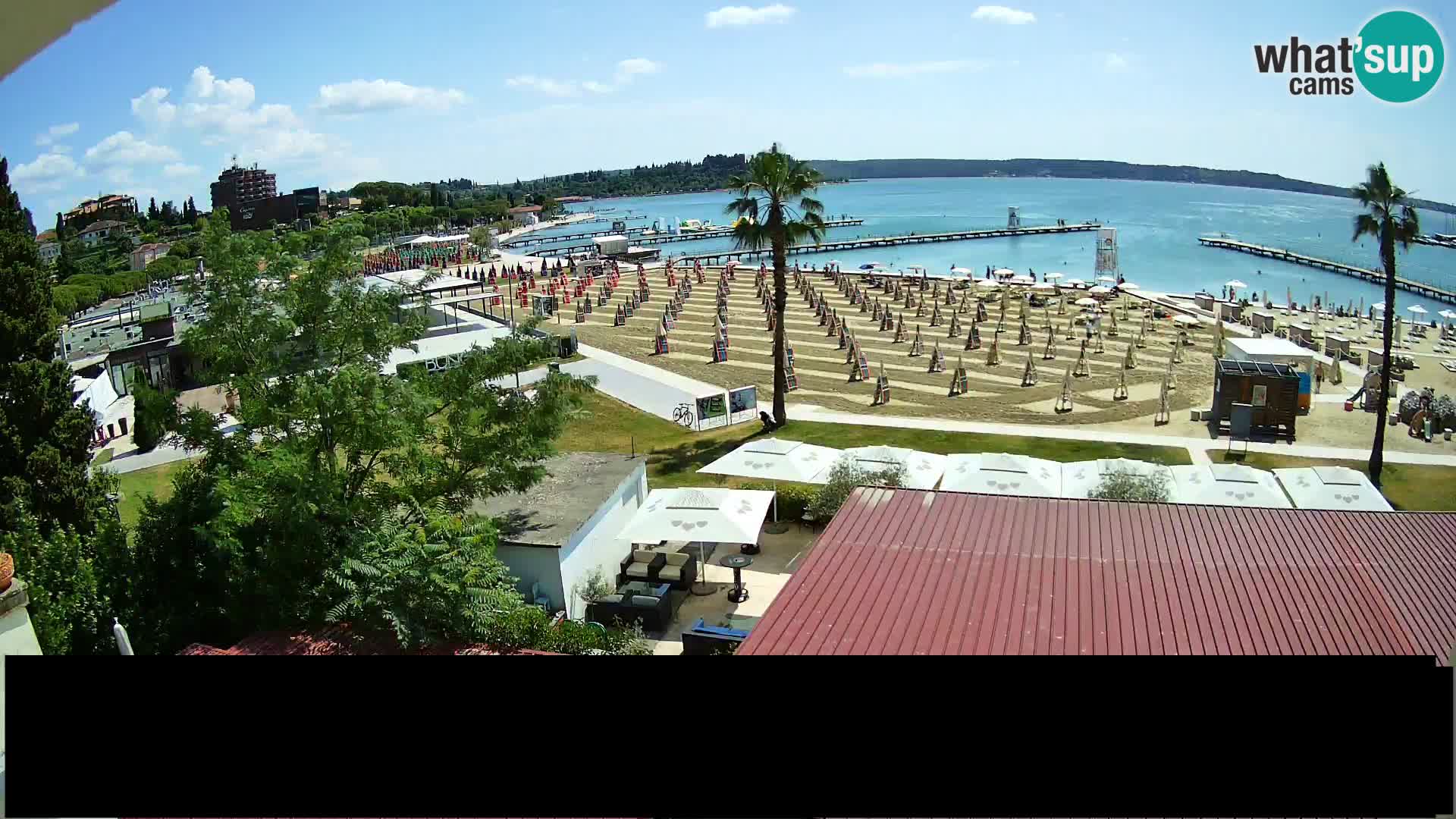 Webcam Live Playa de Portorož