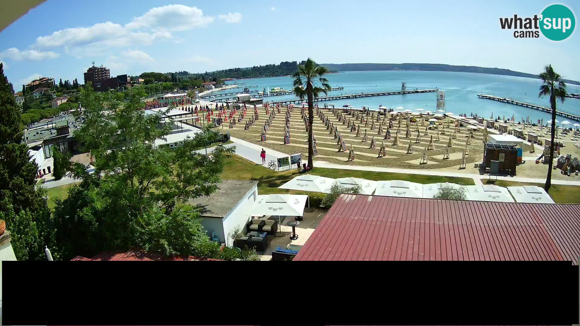 Webcam Portorož Strand – Karamela bar