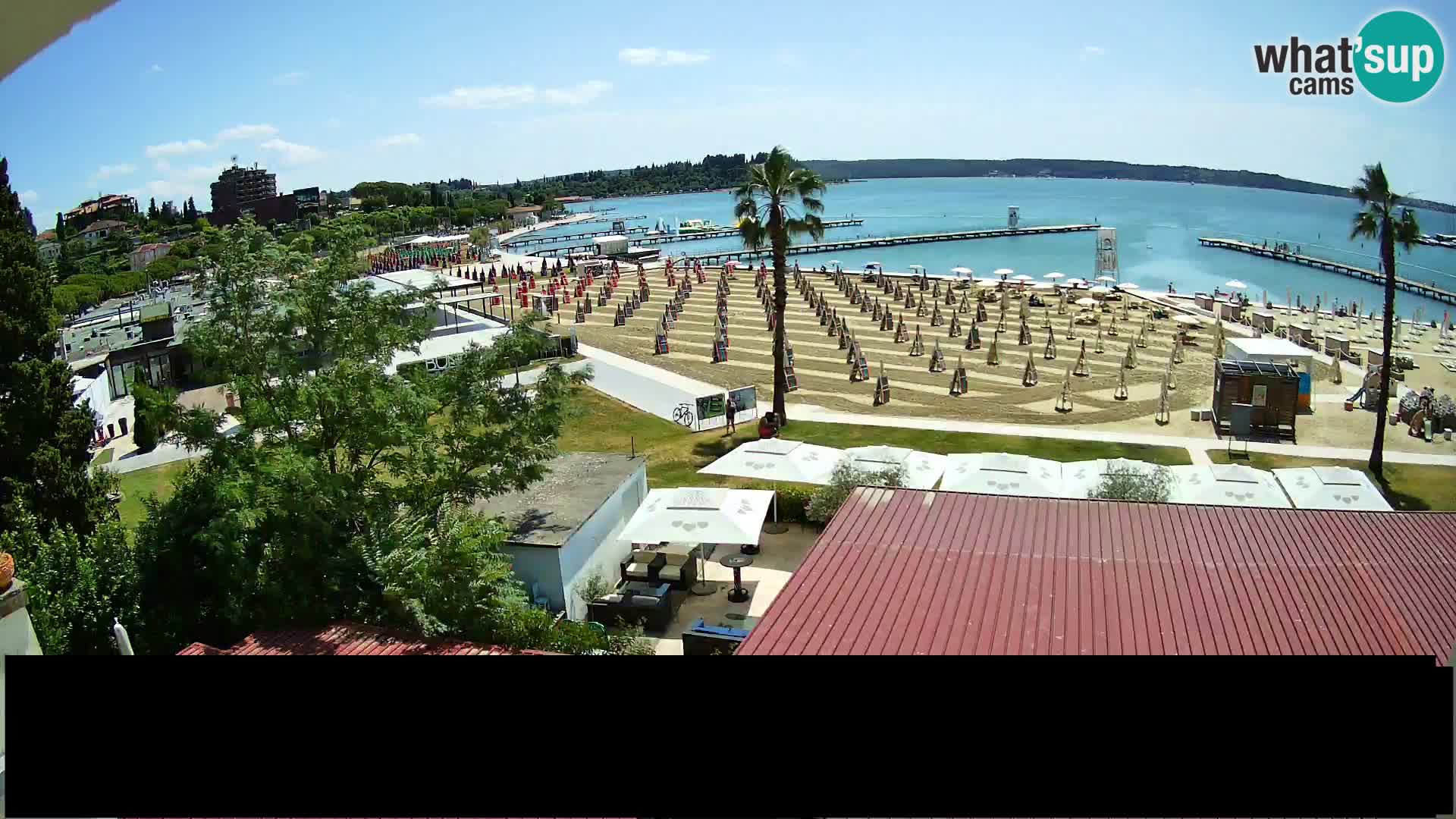 Plage Portorož live cam