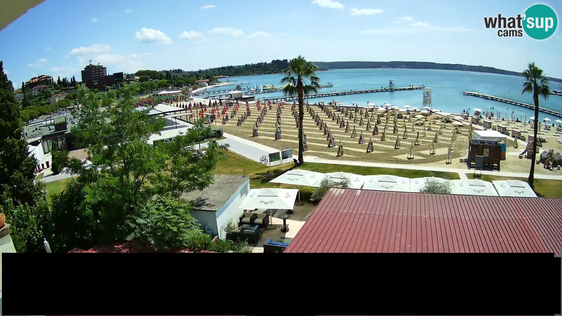 Playa Portorož camera en vivo