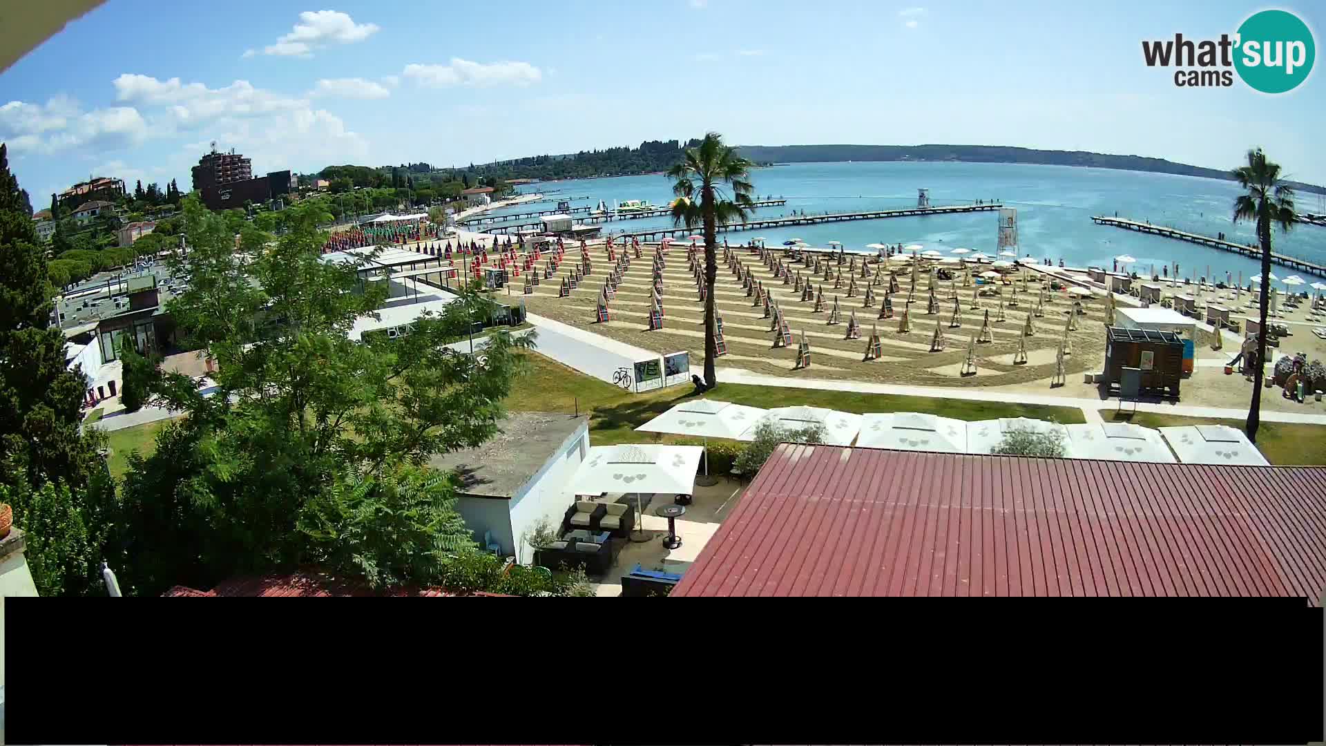 Webcam Live Playa de Portorož