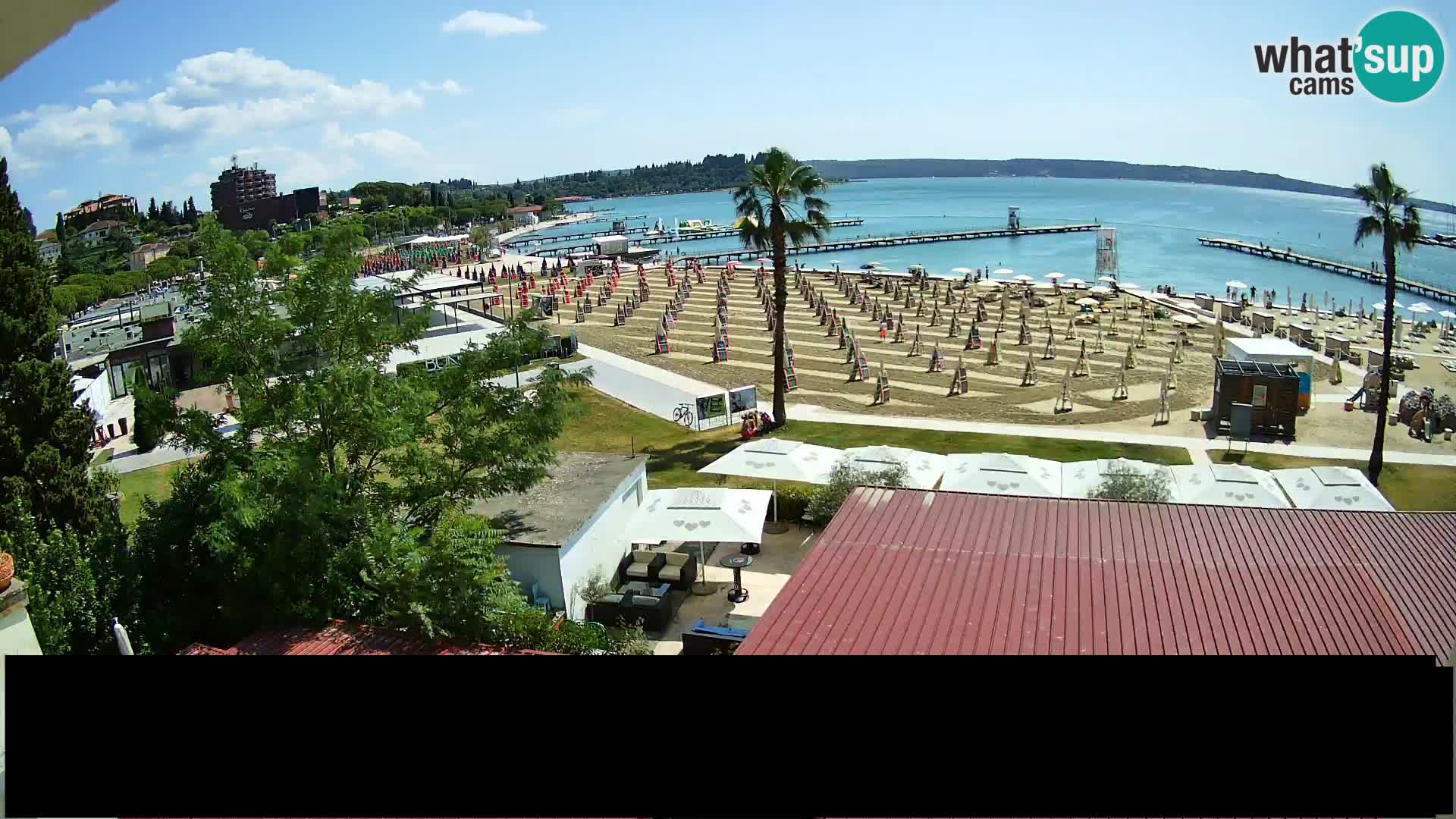 Webcam Portorož Strand – Karamela bar