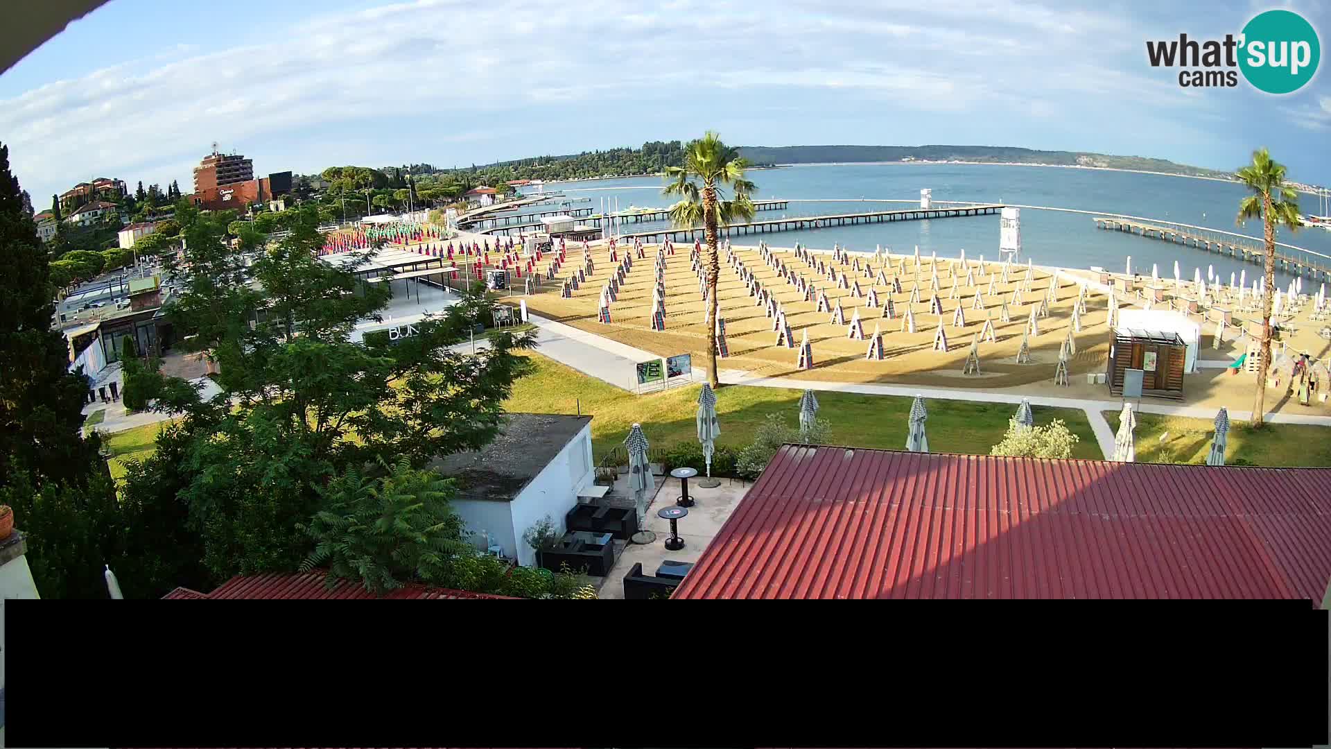 Playa Portorož camera en vivo