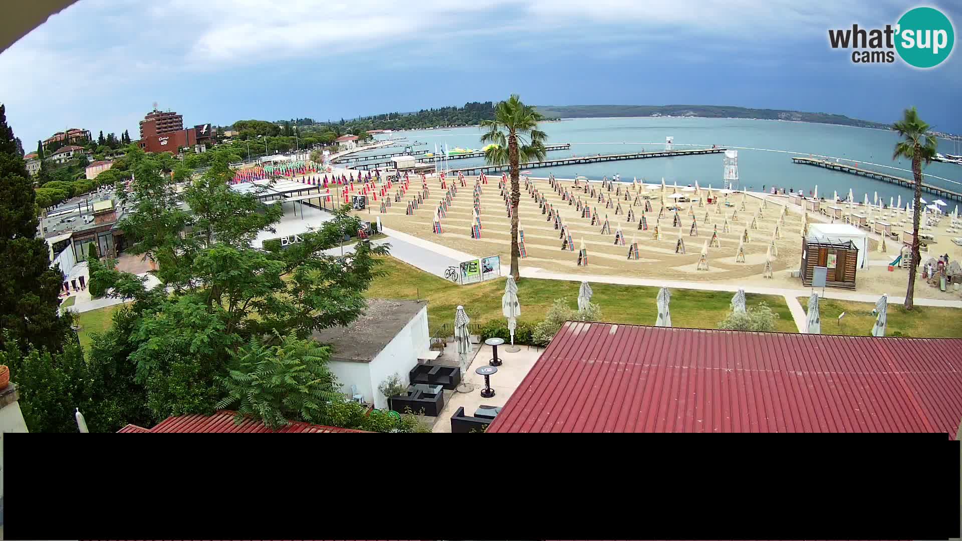 Spiaggia di Portorose live webcam