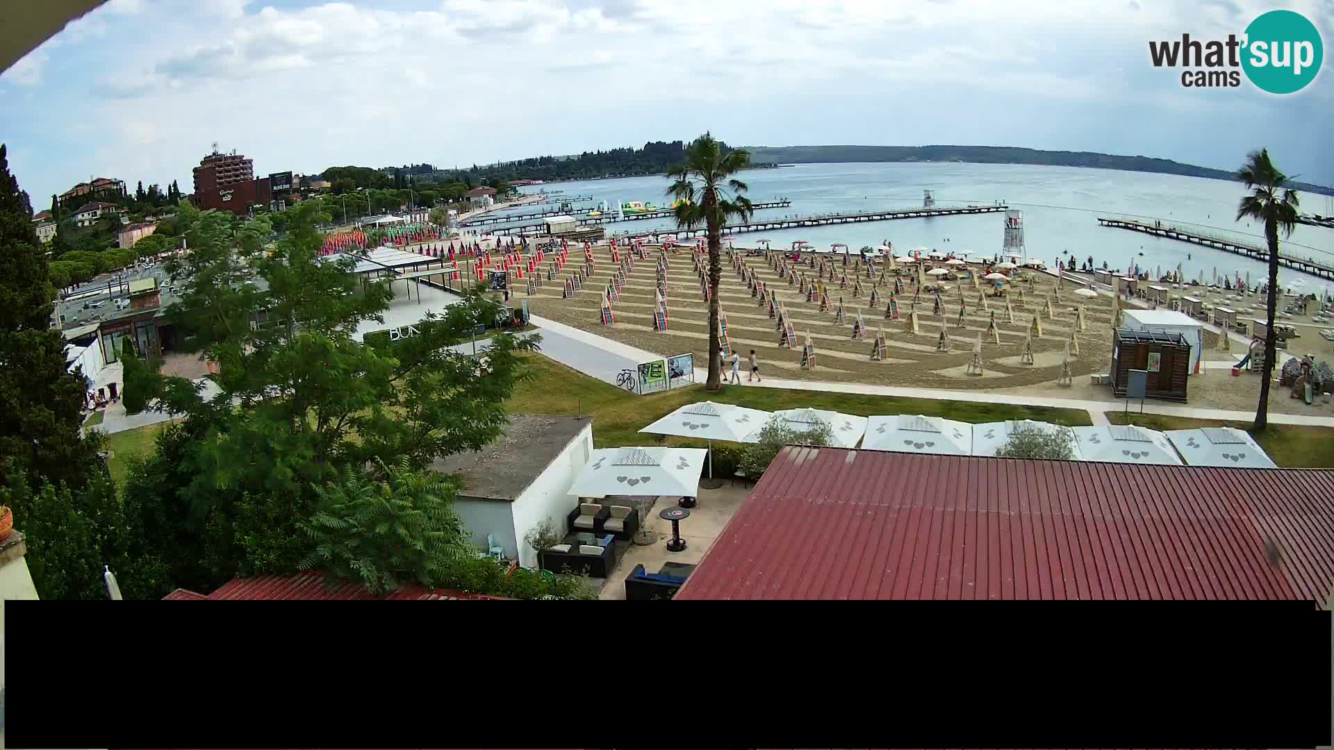 Webcam Portorož Strand – Karamela bar