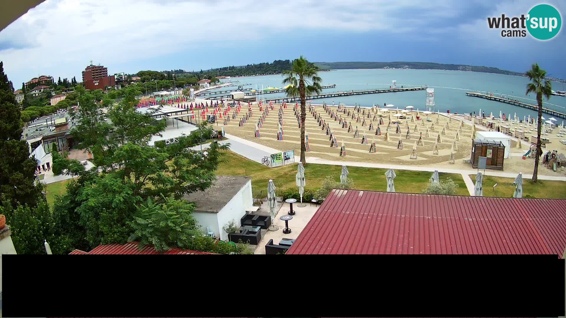 Web kamera Portorož plaža – Kavarna Karamela