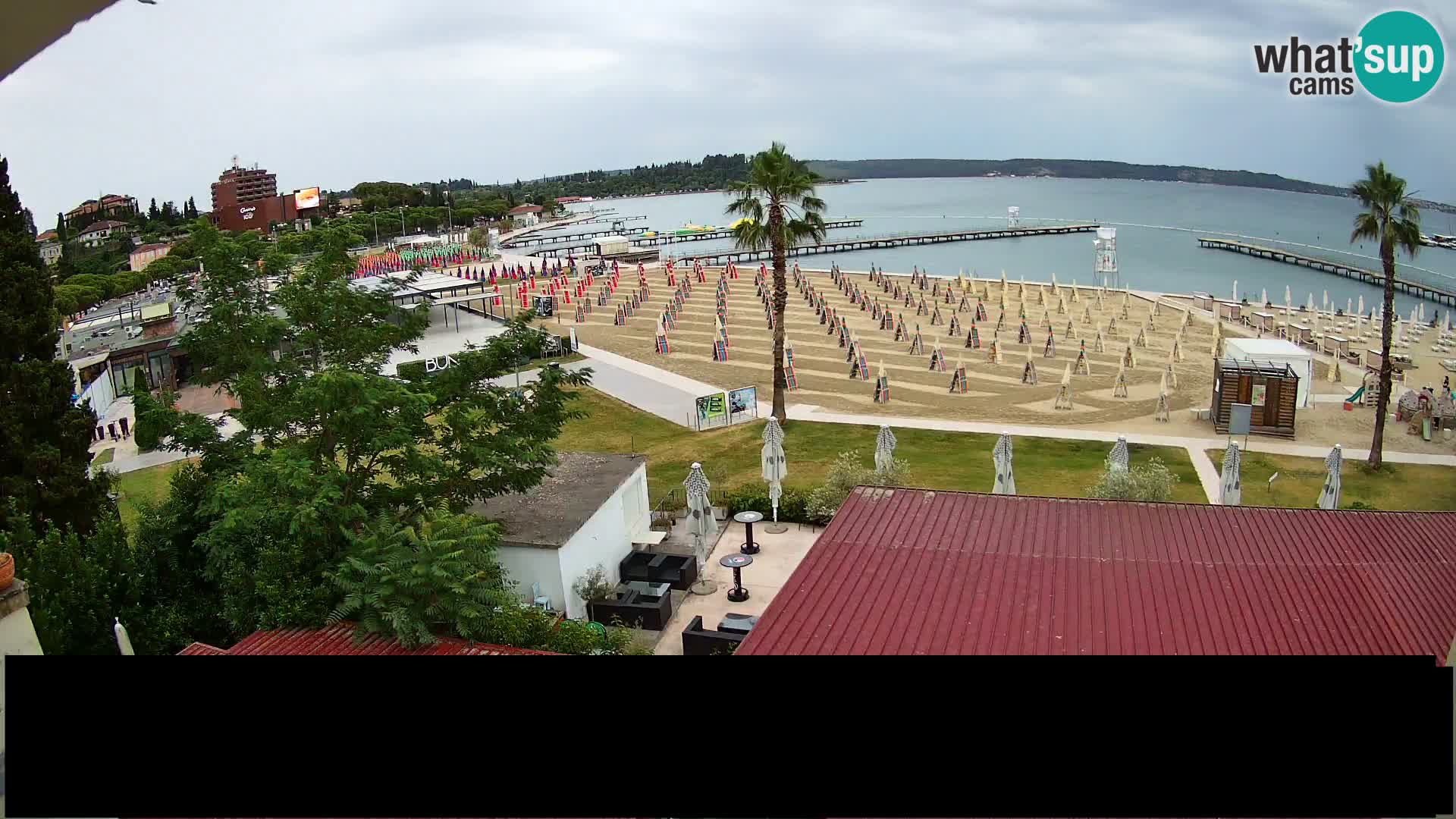Playa Portorož camera en vivo