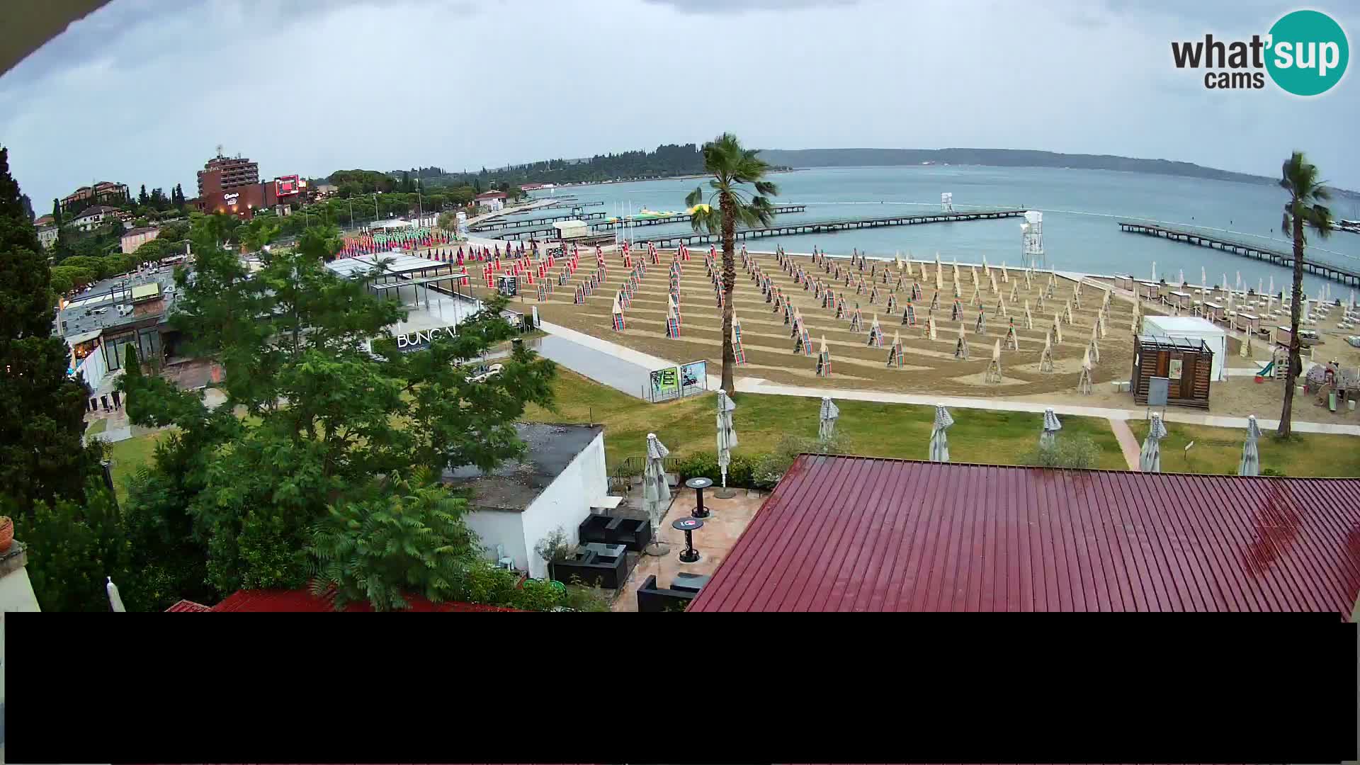 Playa Portorož camera en vivo