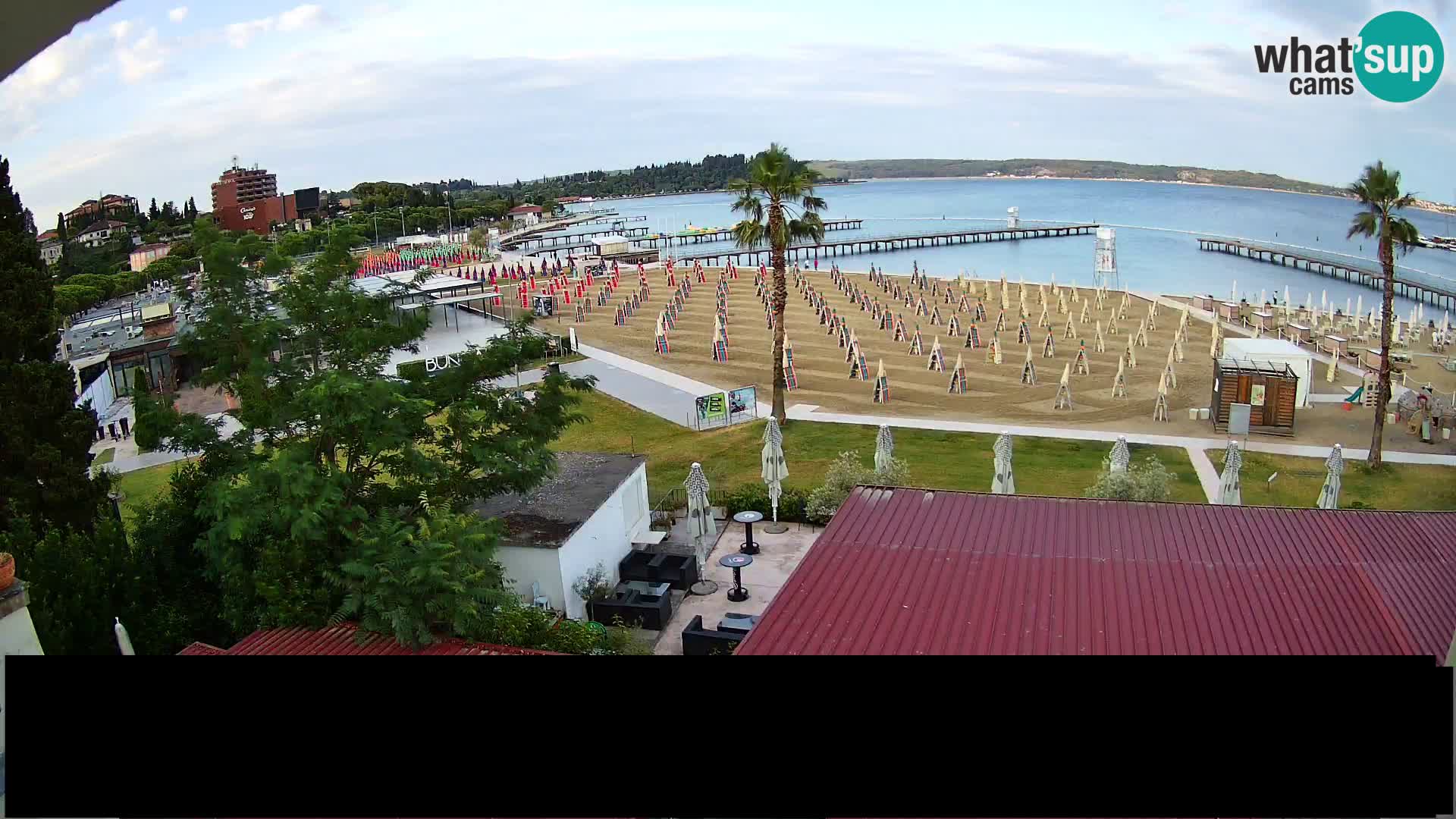 Playa Portorož camera en vivo