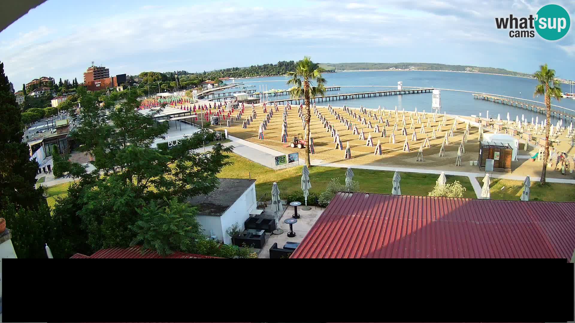 Webcam Live Playa de Portorož