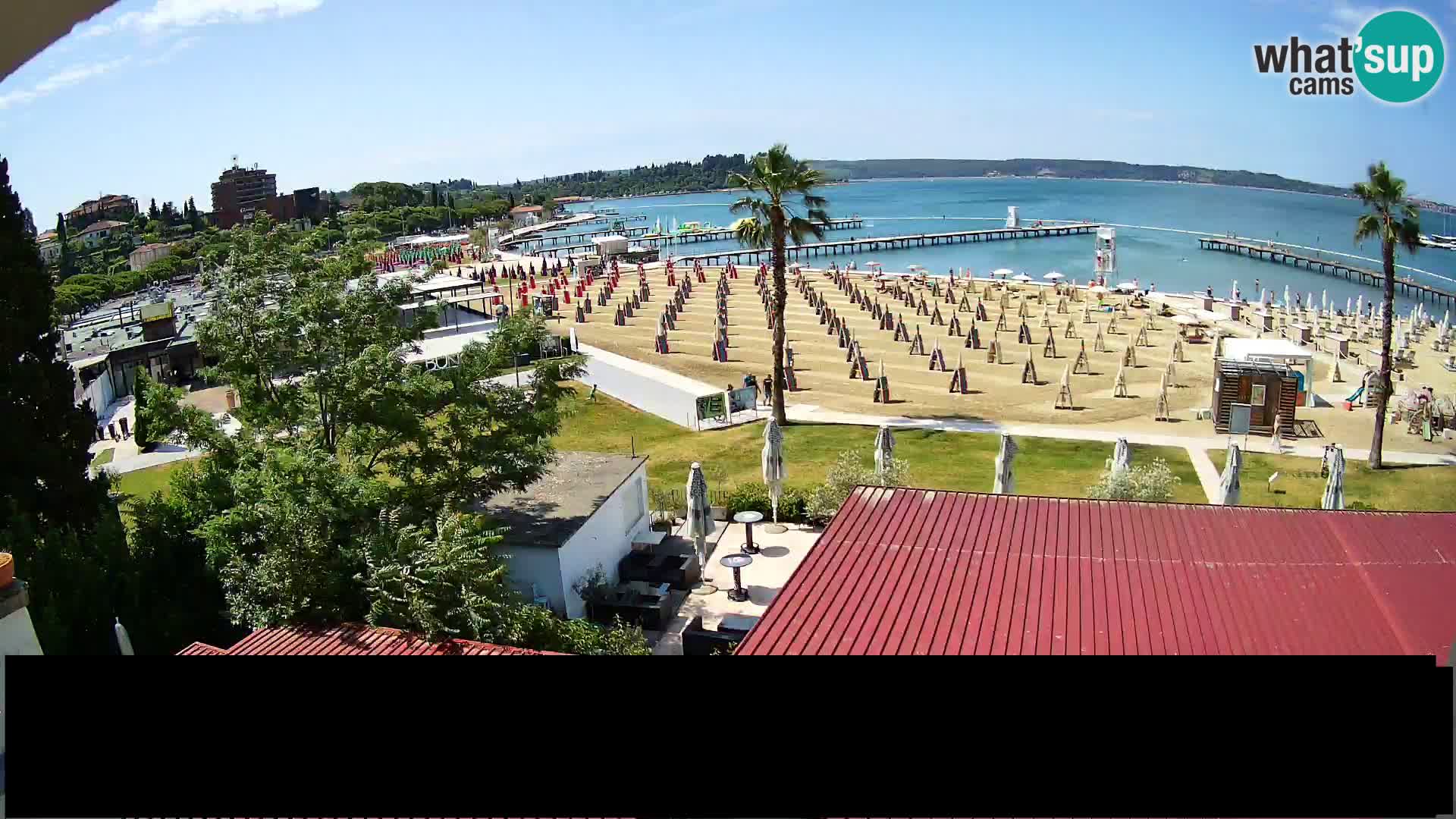 Webcam Live Playa de Portorož
