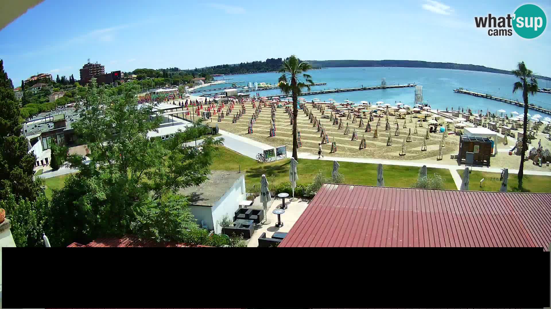 Webcam Portorož Strand – Karamela bar