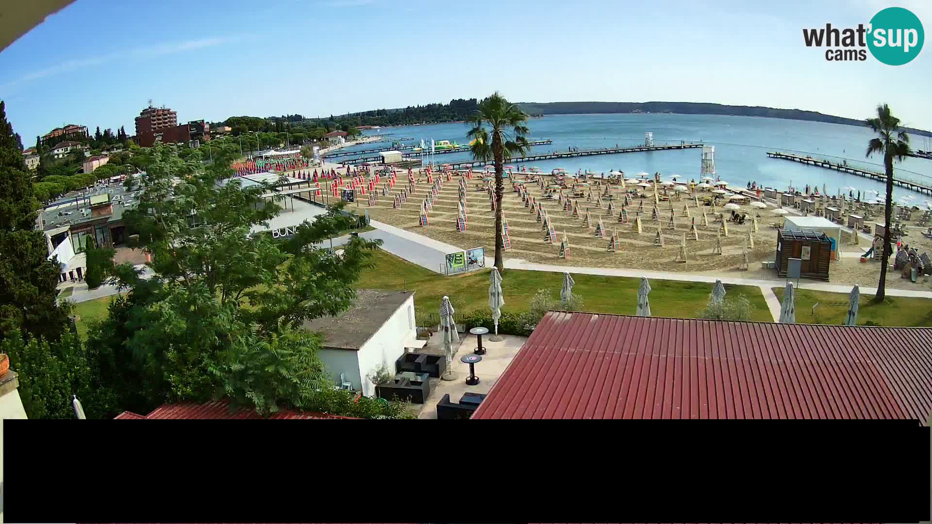 Web kamera Portorož plaža – Kavarna Karamela