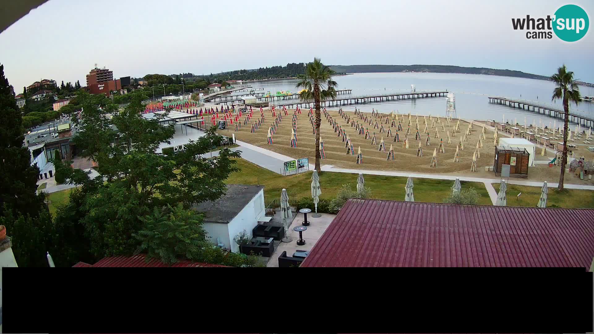 Spiaggia di Portorose live webcam