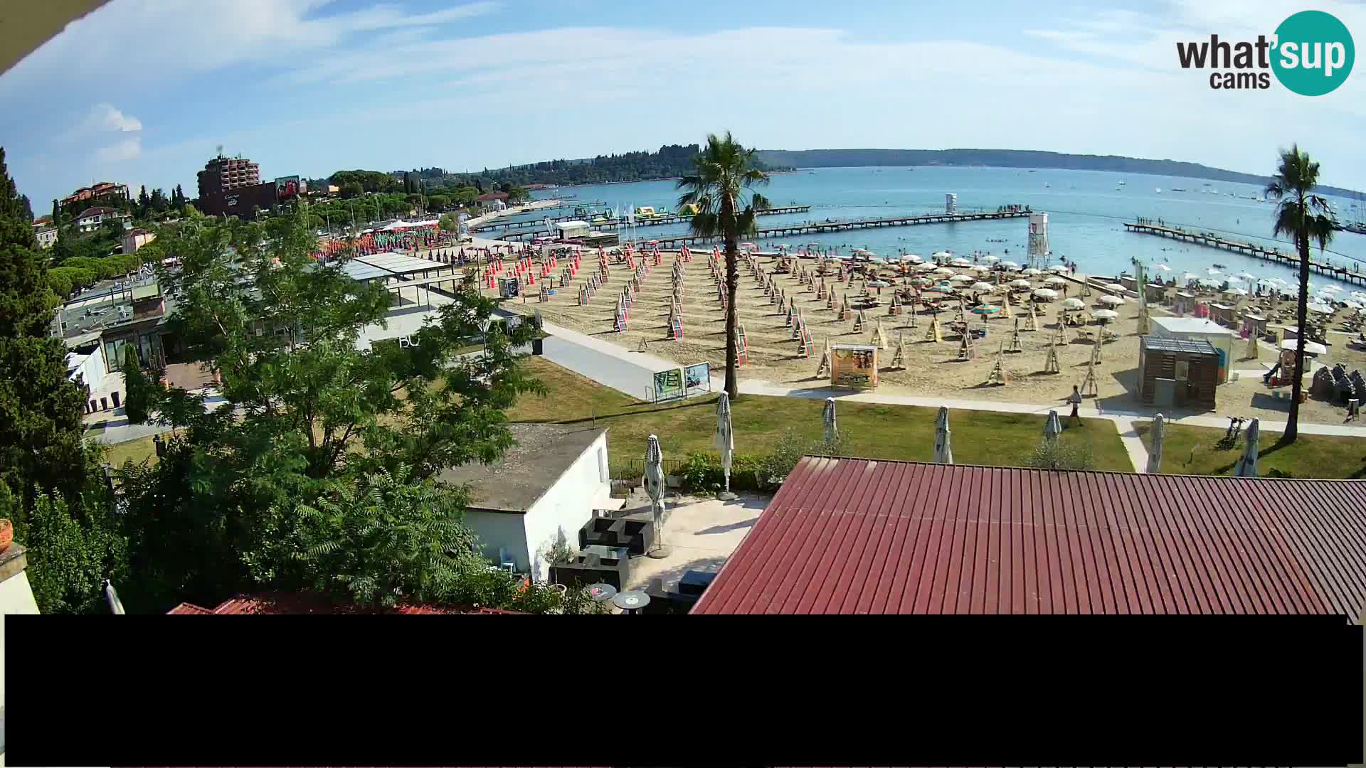 Webcam Live Playa de Portorož