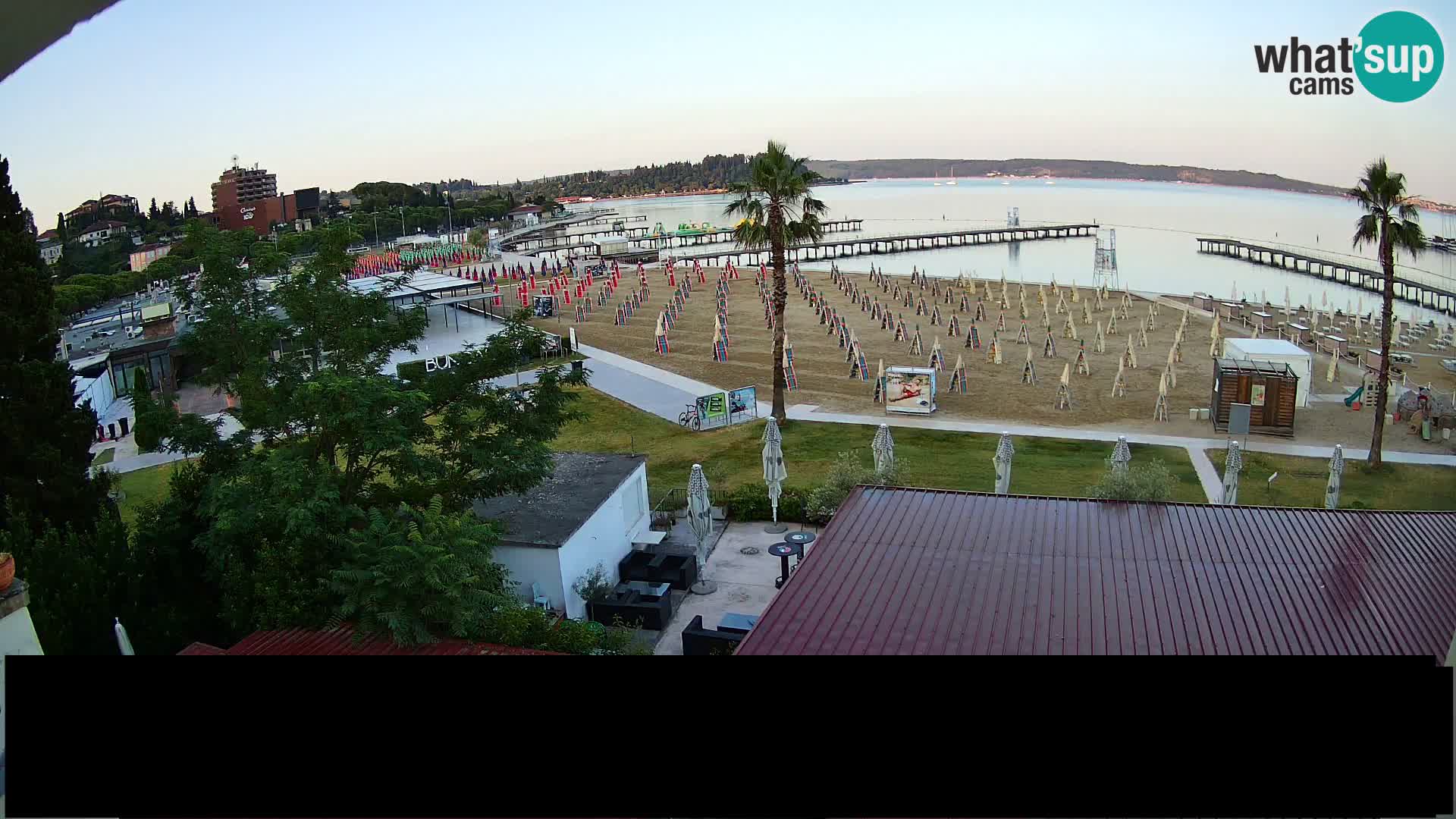 Webcam Portorož Strand – Karamela bar