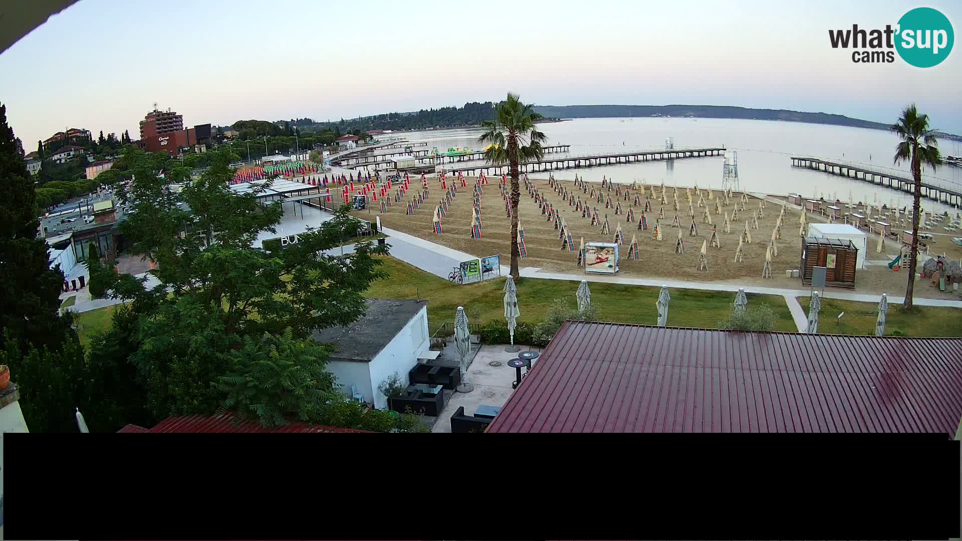 Webcam live Playa Portorož – Caffe Karamela