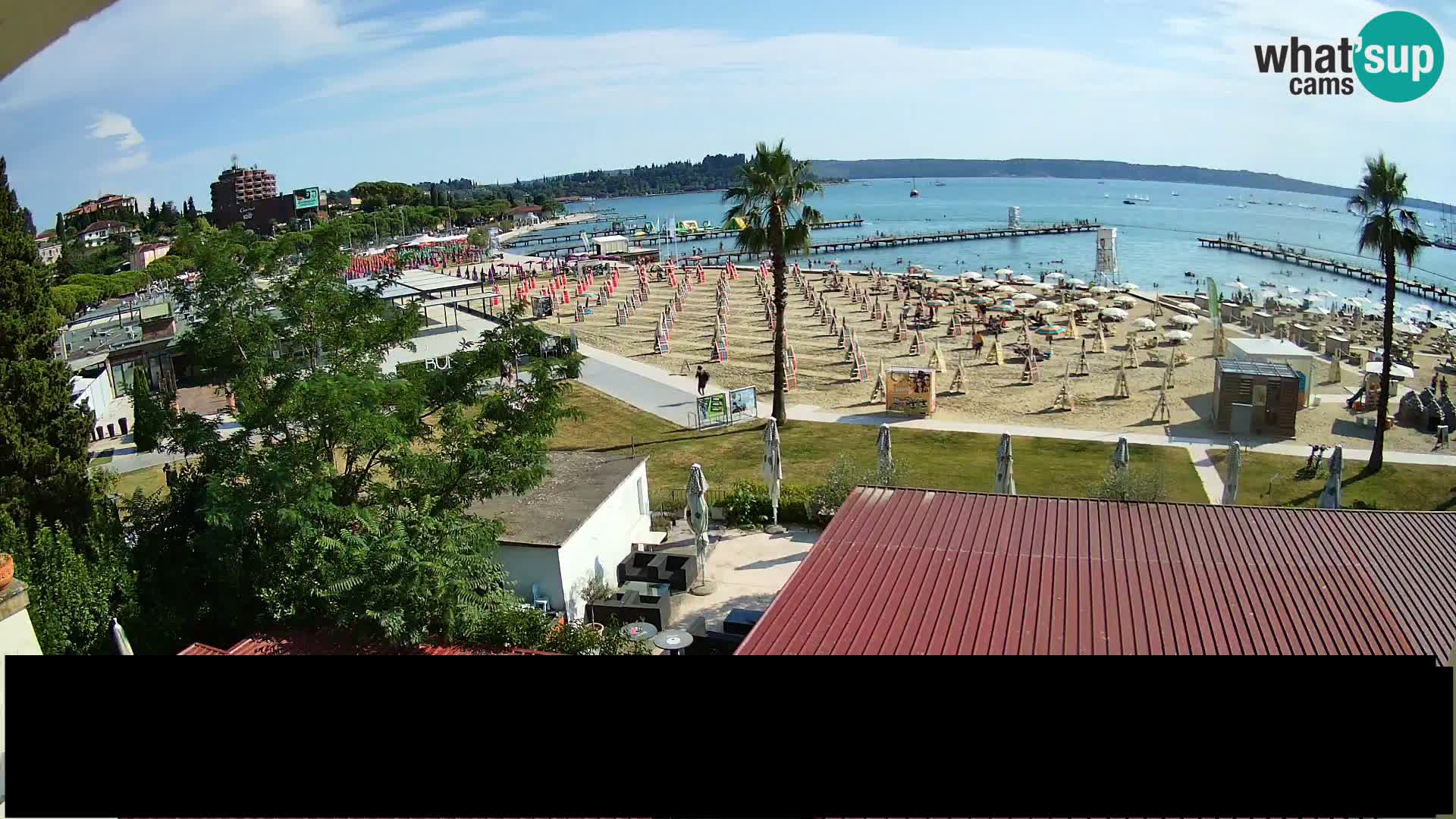 Webcam Live Strand in Portorož