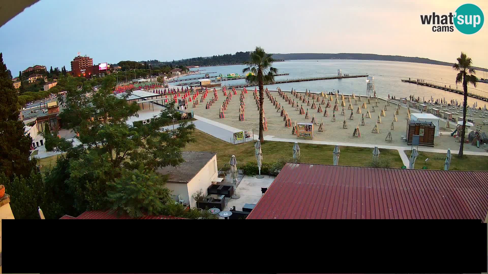 Kamera v živo Portorož plaža – Bungalow