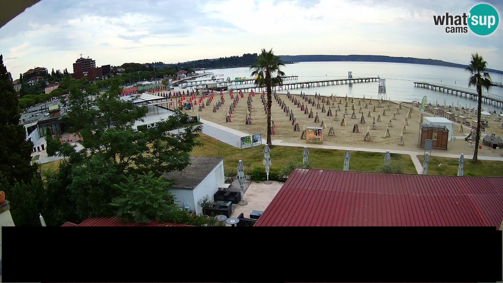 Playa Portorož camera en vivo