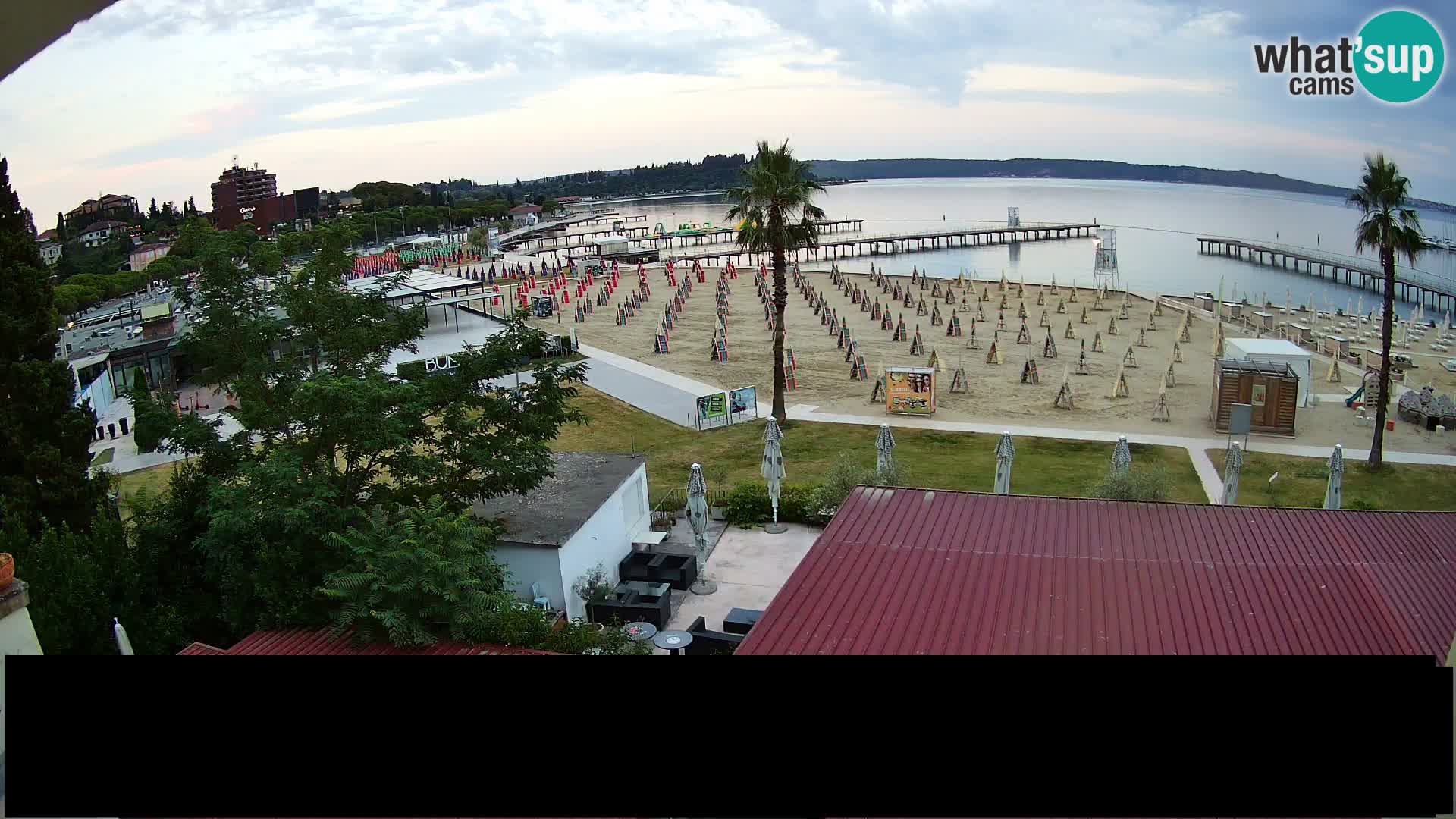 Web kamera Portorož plaža – Kavarna Karamela