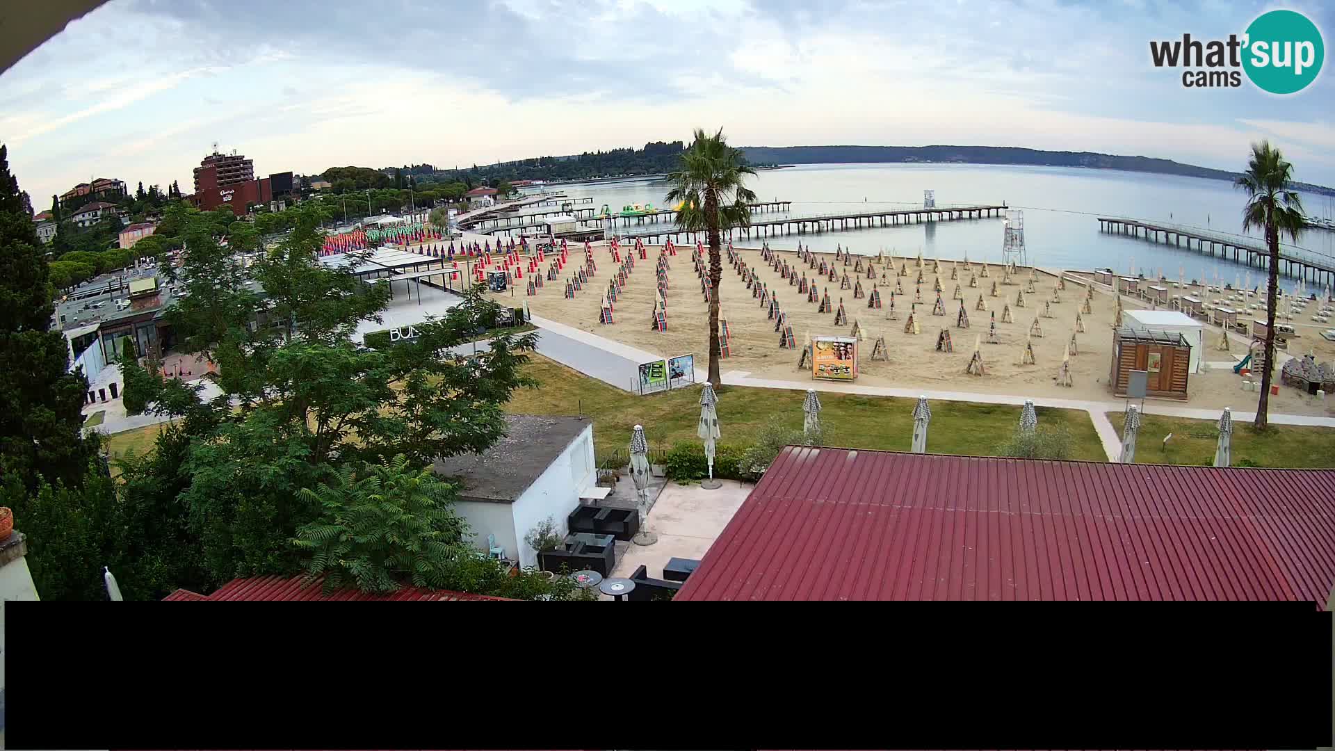 Webcam Portorož Strand – Karamela bar