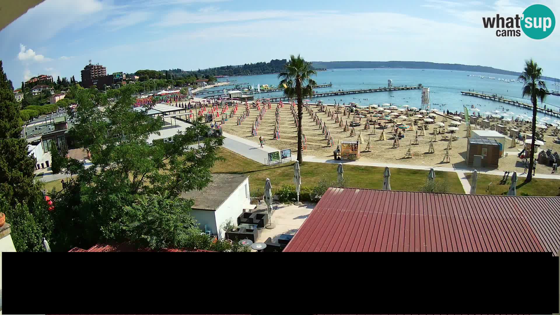 Playa Portorož camera en vivo