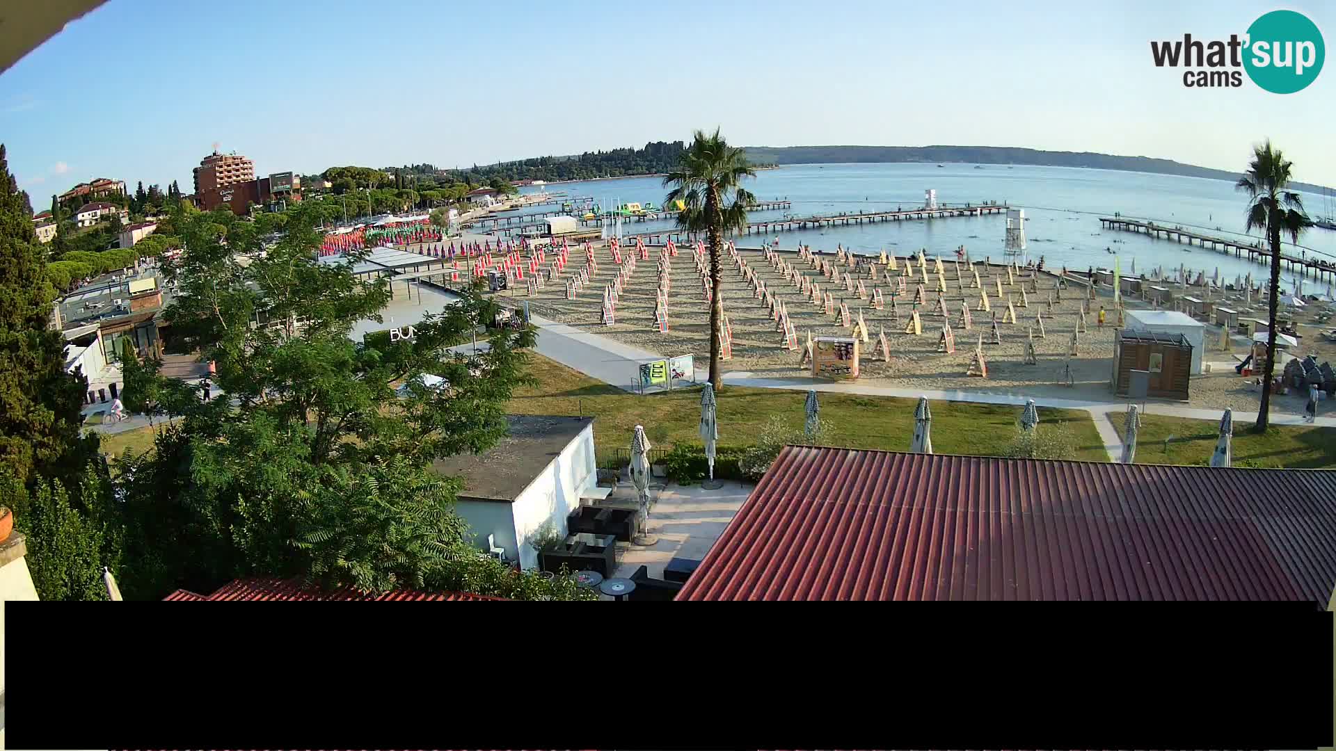 Spiaggia di Portorose live webcam