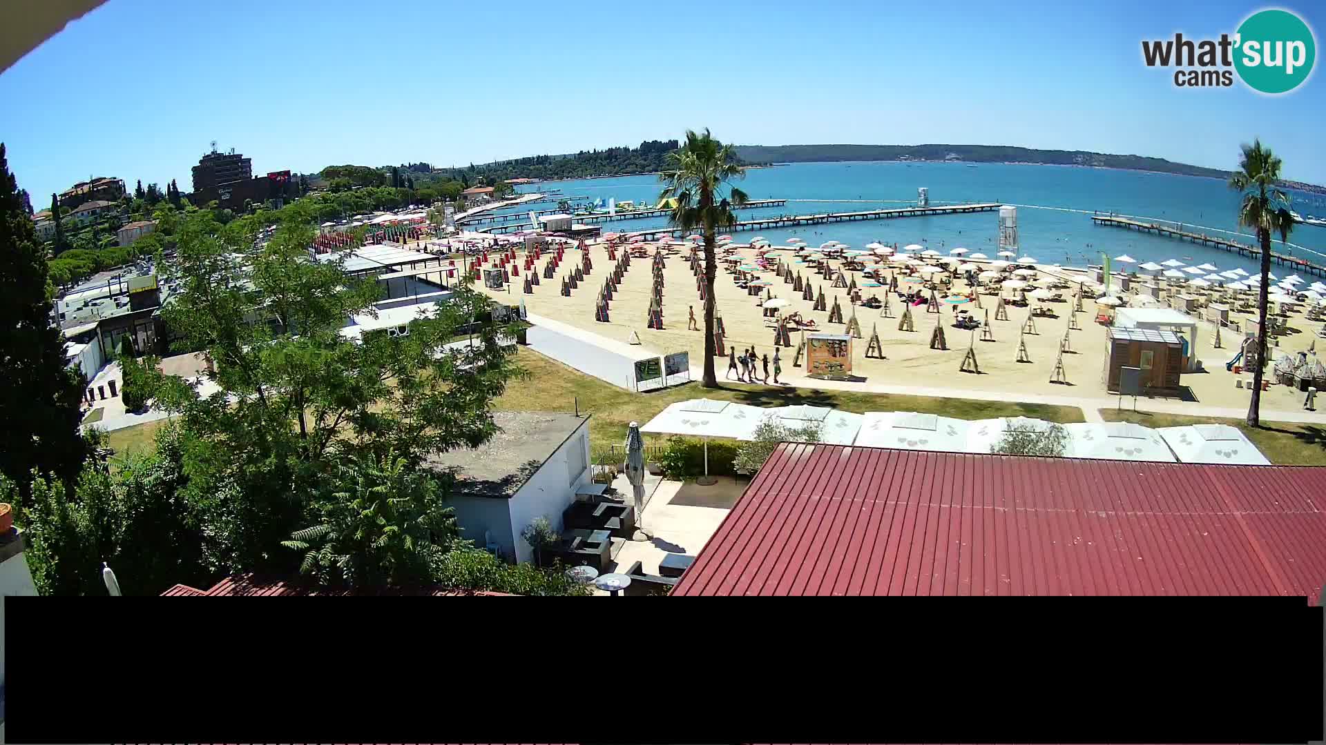 Webcam Portorož Strand – Karamela bar